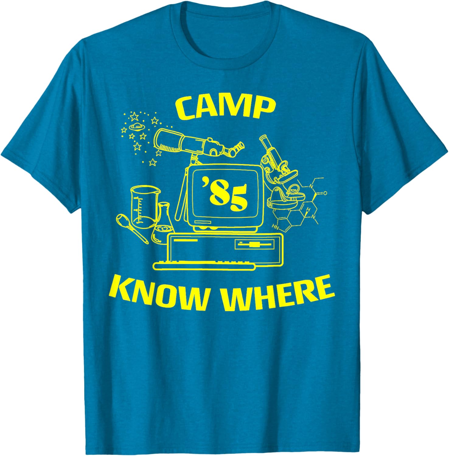 Stranger Things Camp Know Where 85 Logo T-Shirt for Fans and Collectors - 5
