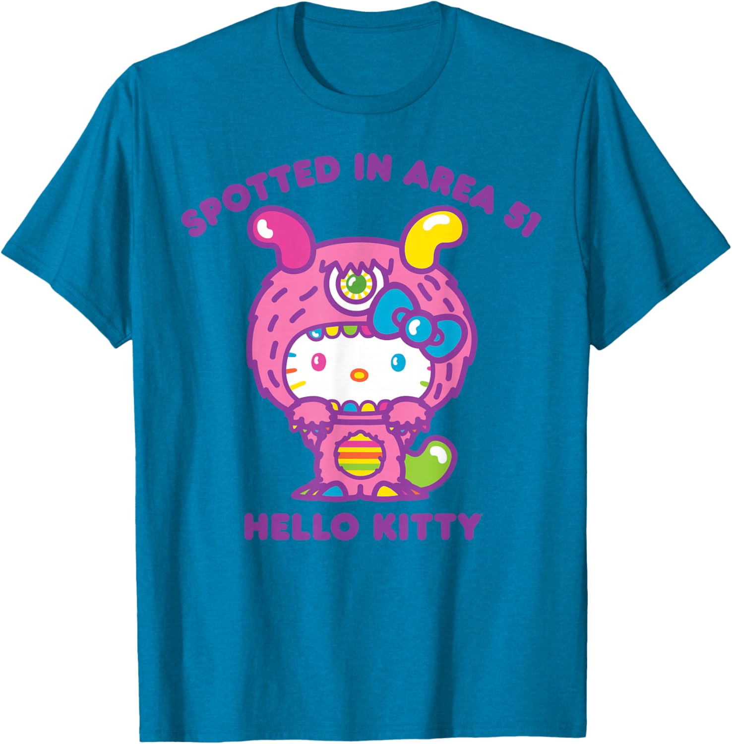 Hello Kitty Area 51 Alien Sighting T-Shirt for Fun Fashion Lovers - 8