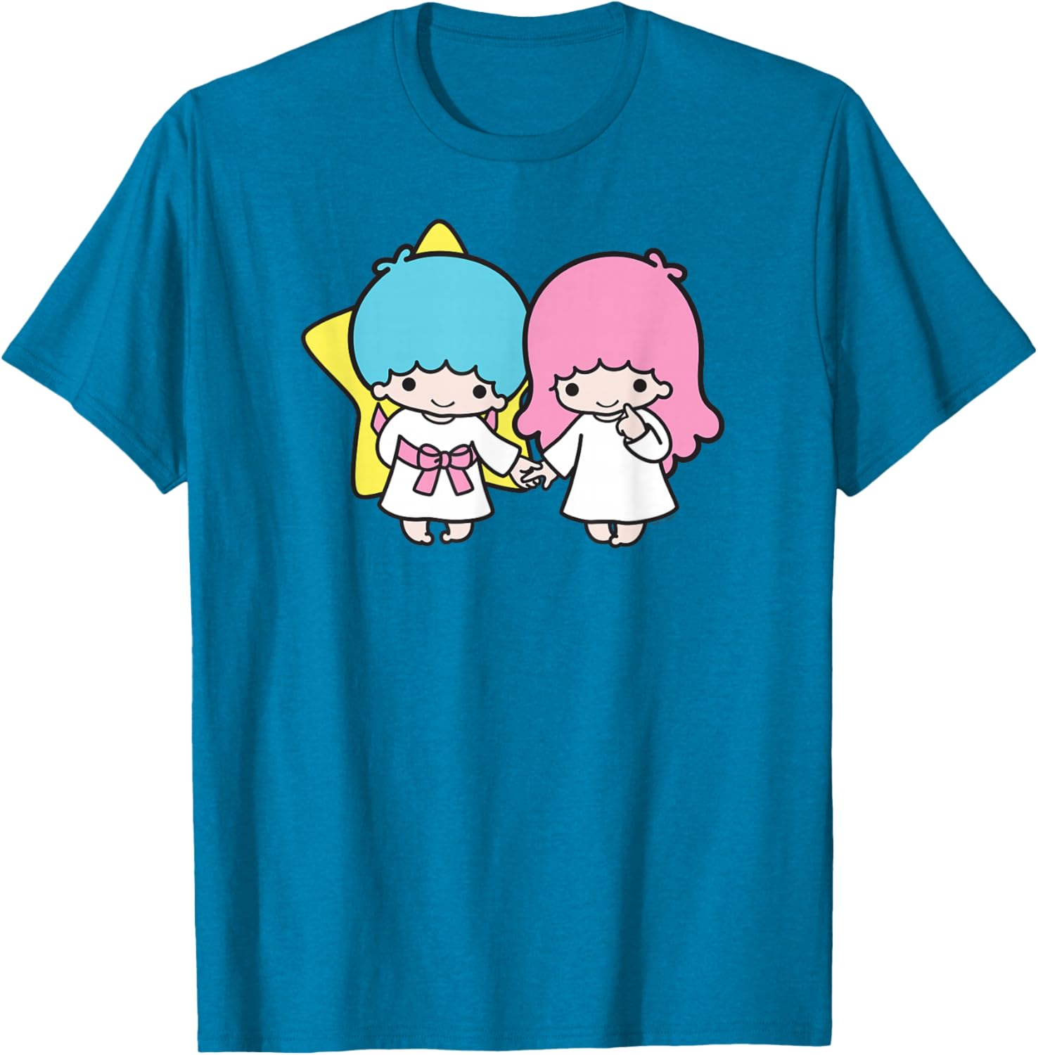 Adorable Little Twin Stars Holding Hands T-Shirt for Kids and Adults - 7