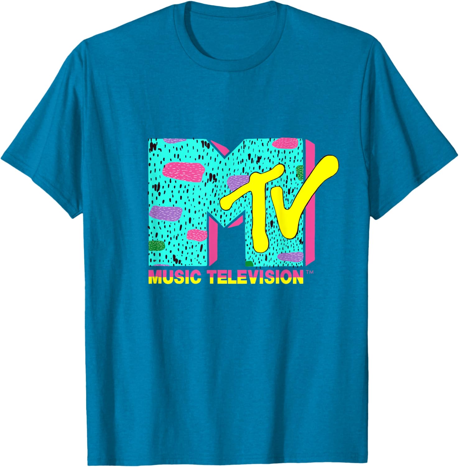 Vibrant Mademark x MTV Logo T-Shirt with Funky Design for Enthusiasts - 10