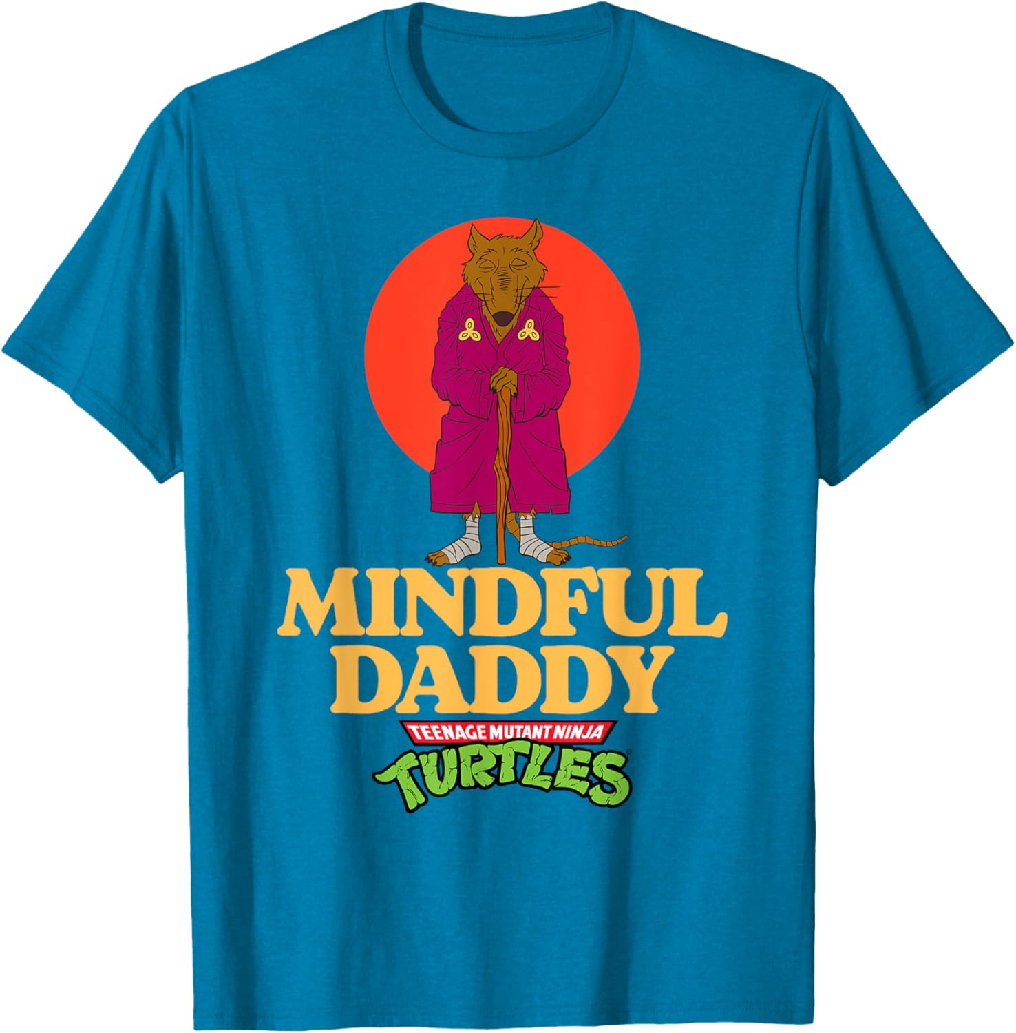 Mindful Daddy Splinter TMNT Father's Day T-Shirt for Super Dads - 2