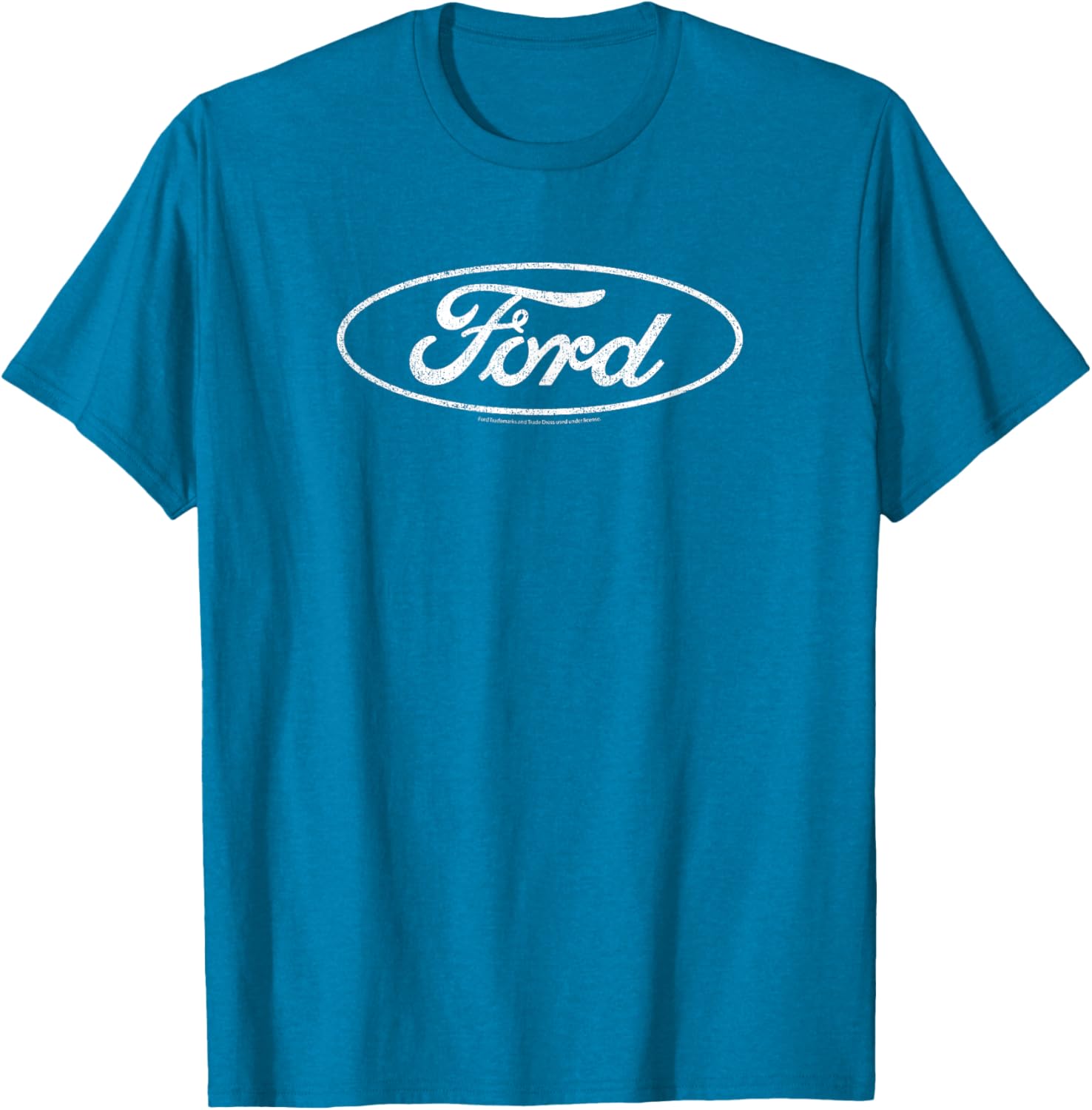 Ford Distressed White Oval Logo T-Shirt for Casual Style and Comfort - 2