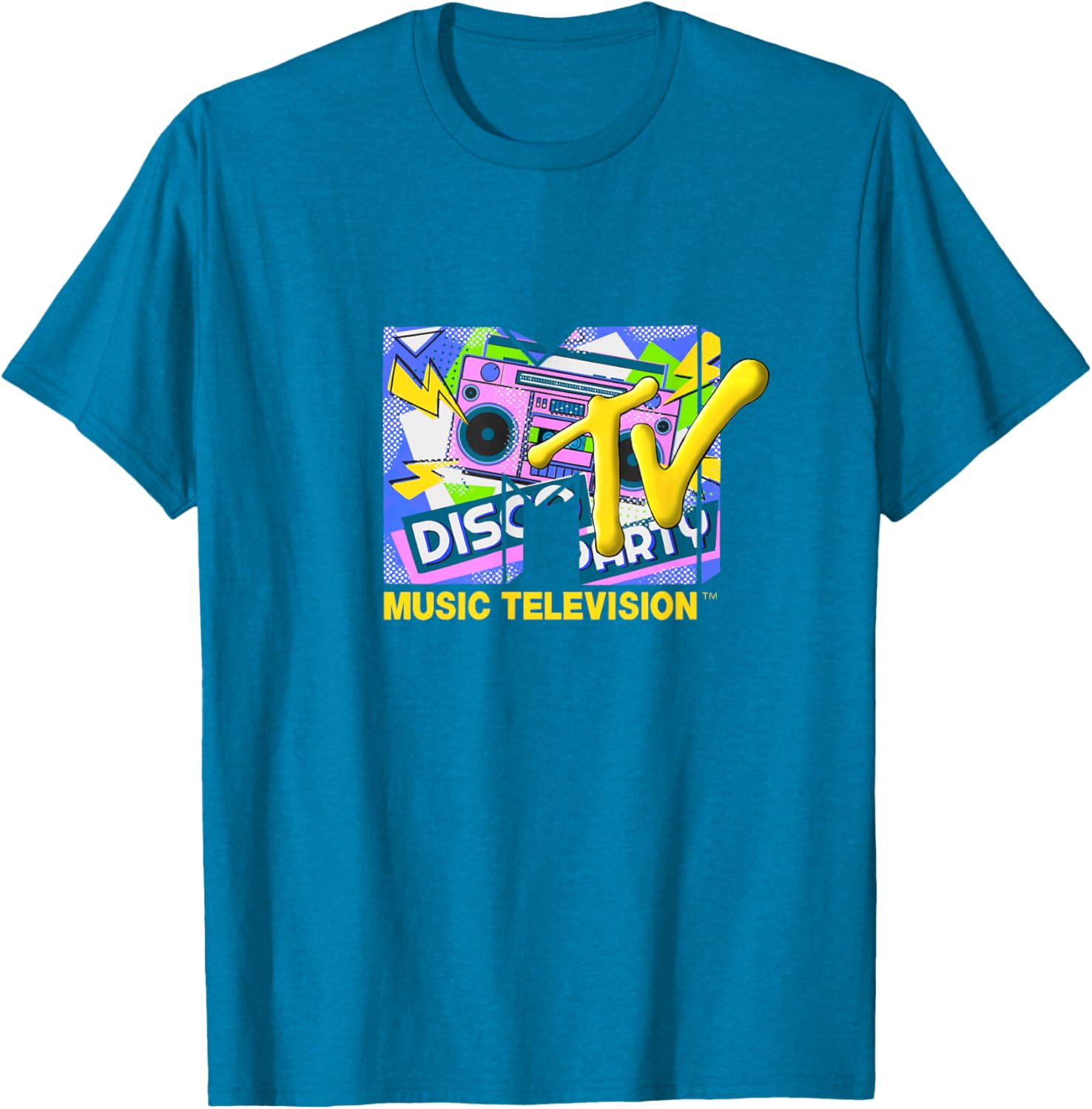 Mademark x MTV Disco Party T-Shirt with Official Logo and Ghettoblaster - 2