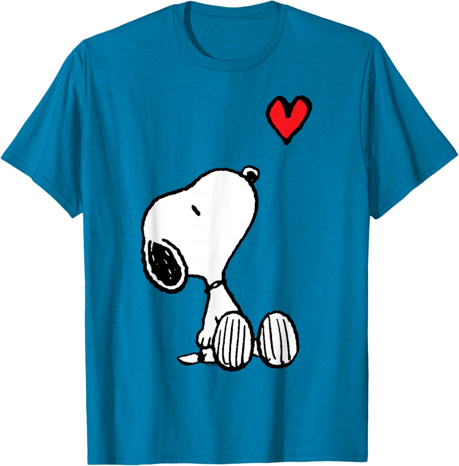 Peanuts Snoopy Heart Sitting T-Shirt for Fun and Stylish Outfits - 16