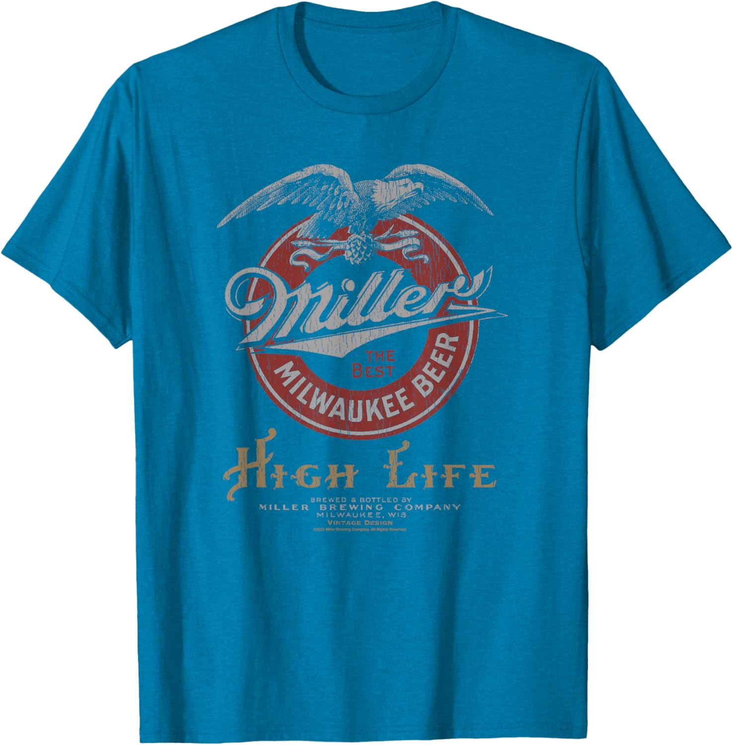 Coors Classic Miller High Life Vintage Beer Logo T-Shirt for Beer Lovers - 4