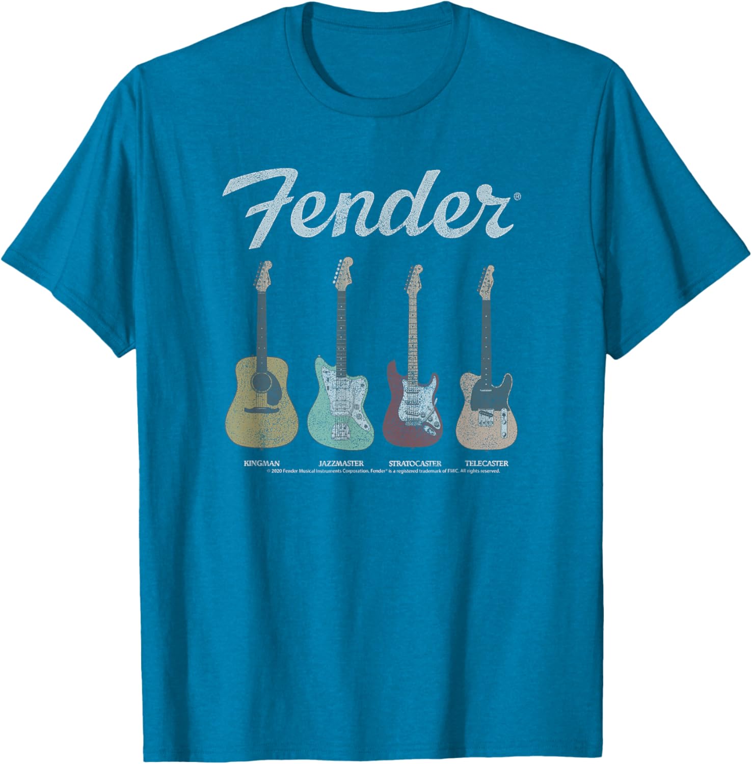 Fender Vintage Guitar Lineup T-Shirt for Music Lovers and Guitarists - 3