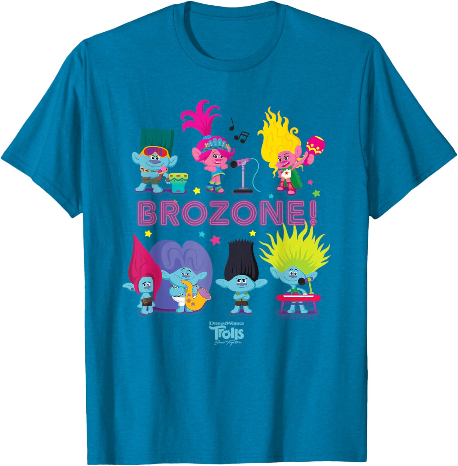 DreamWorks Trolls Band Together BroZone Poppy and Viva Cute T-Shirt - 6
