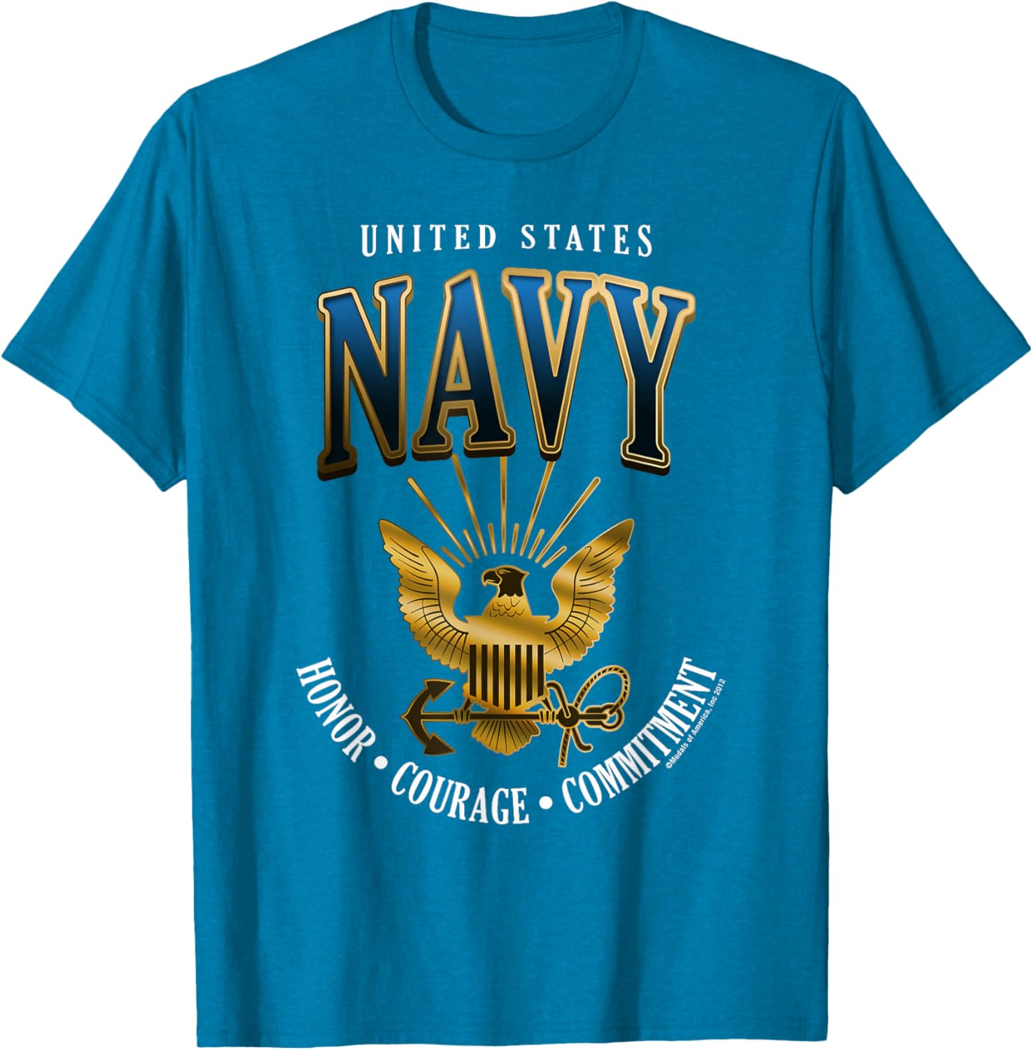 United States Navy Honor Courage Commitment T-Shirt for Proud Fans - 4