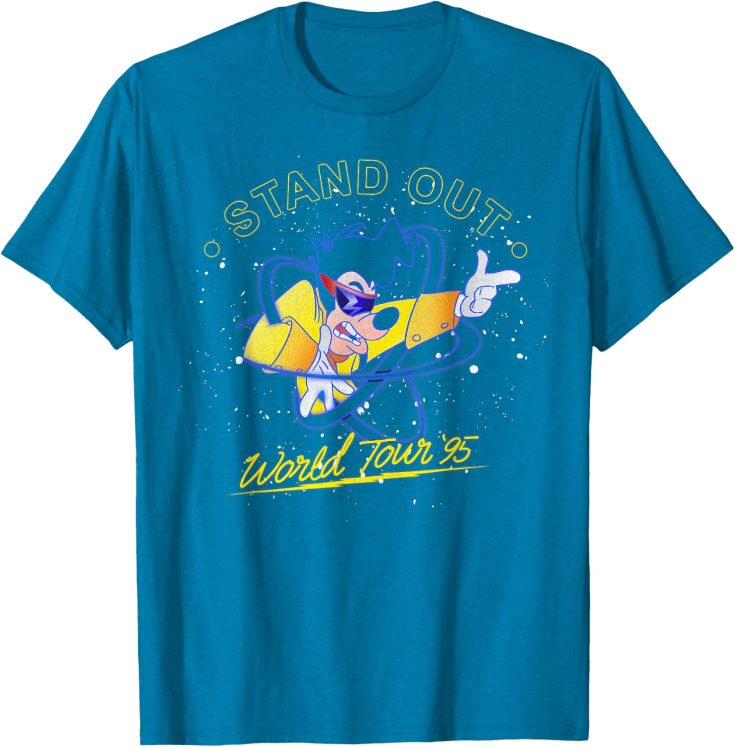 Disney A Goofy Movie Powerline World Tour 95 T-Shirt for Fans - 5