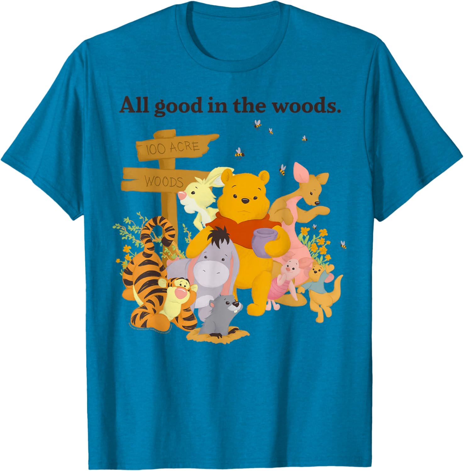 Disney Winnie The Pooh All Good In The Woods T-Shirt for Kids and Adults - 5