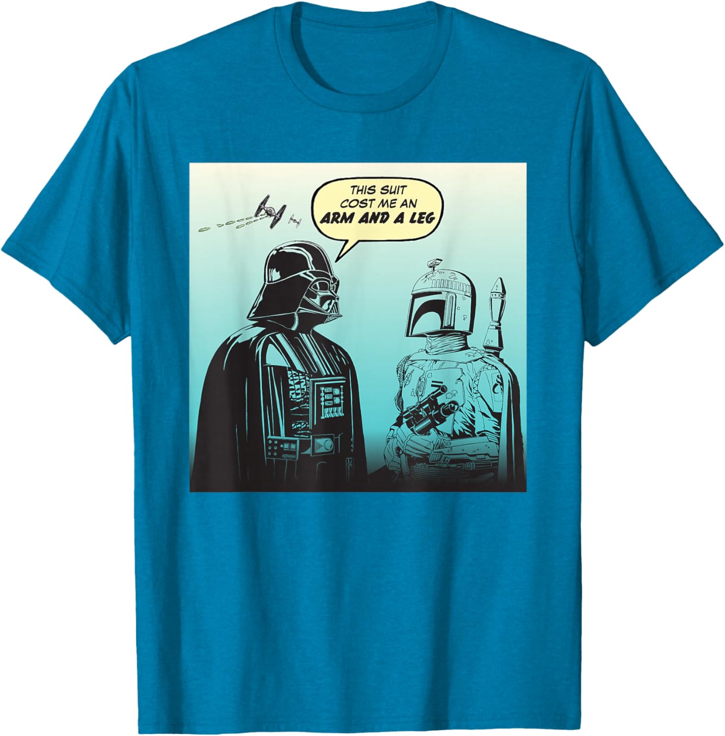 Star Wars Funny Darth Vader and Boba Fett Comic T-Shirt for Fans - 14