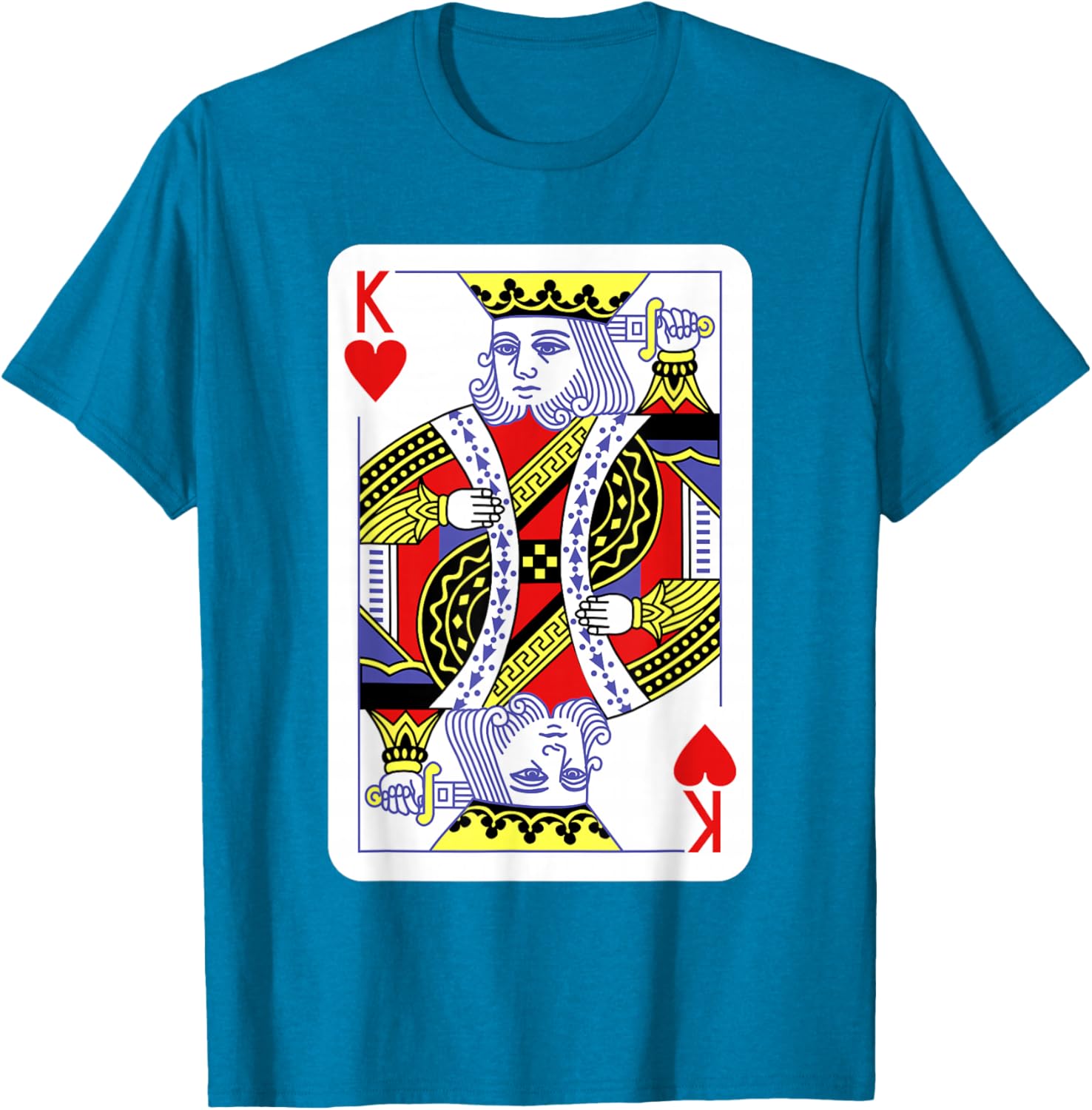 King of Hearts Playing Cards Halloween Costume T-Shirt for Casino Fun - 3