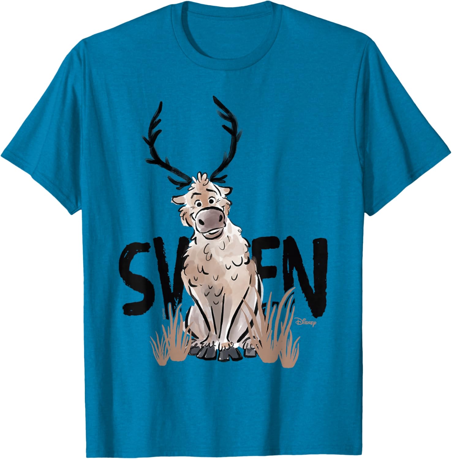 Frozen 2 Sven Watercolor T-Shirt for Kids - Fun and Stylish Apparel - 4
