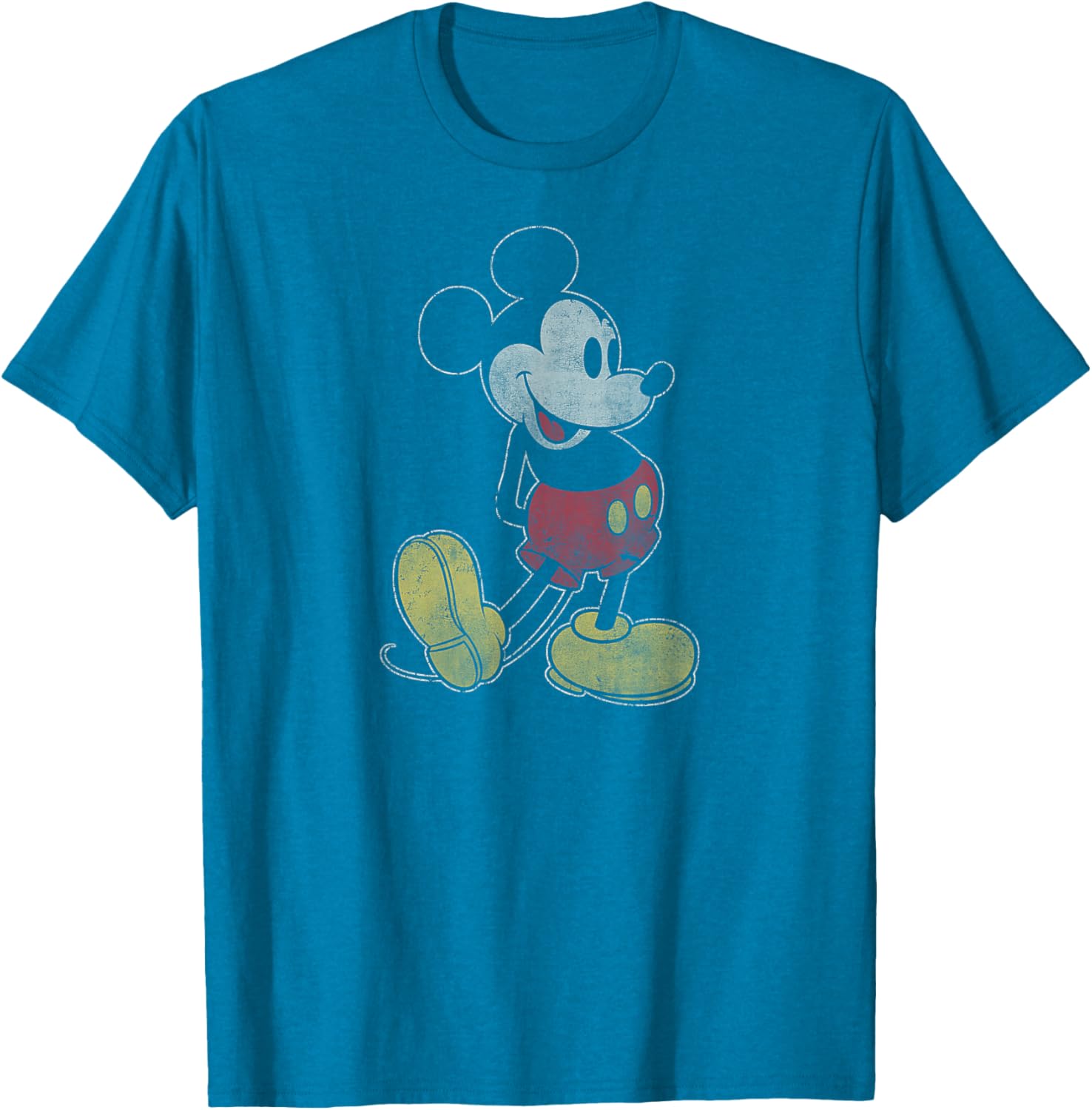 Classic Mickey Mouse Fade Pose T-Shirt for Disney Fans - Fun Apparel - 1