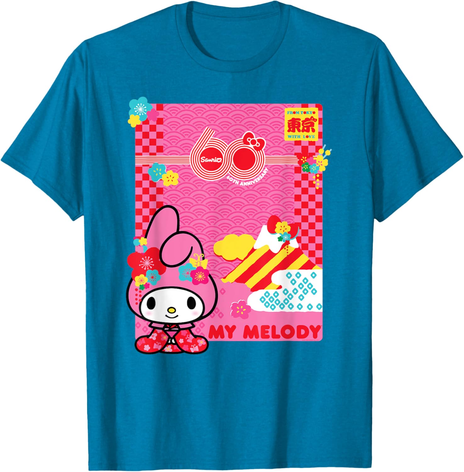 My Melody Sanrio 60th Anniversary T-Shirt for Fans and Collectors - 9