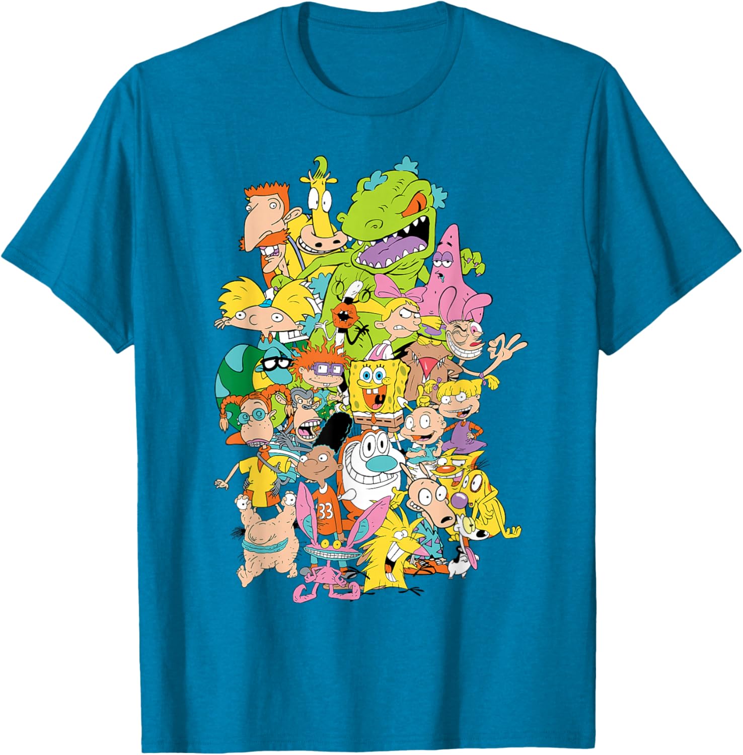 Nickelodeon 90s Throwback Character T-Shirt for Retro Cartoon Fans - 1