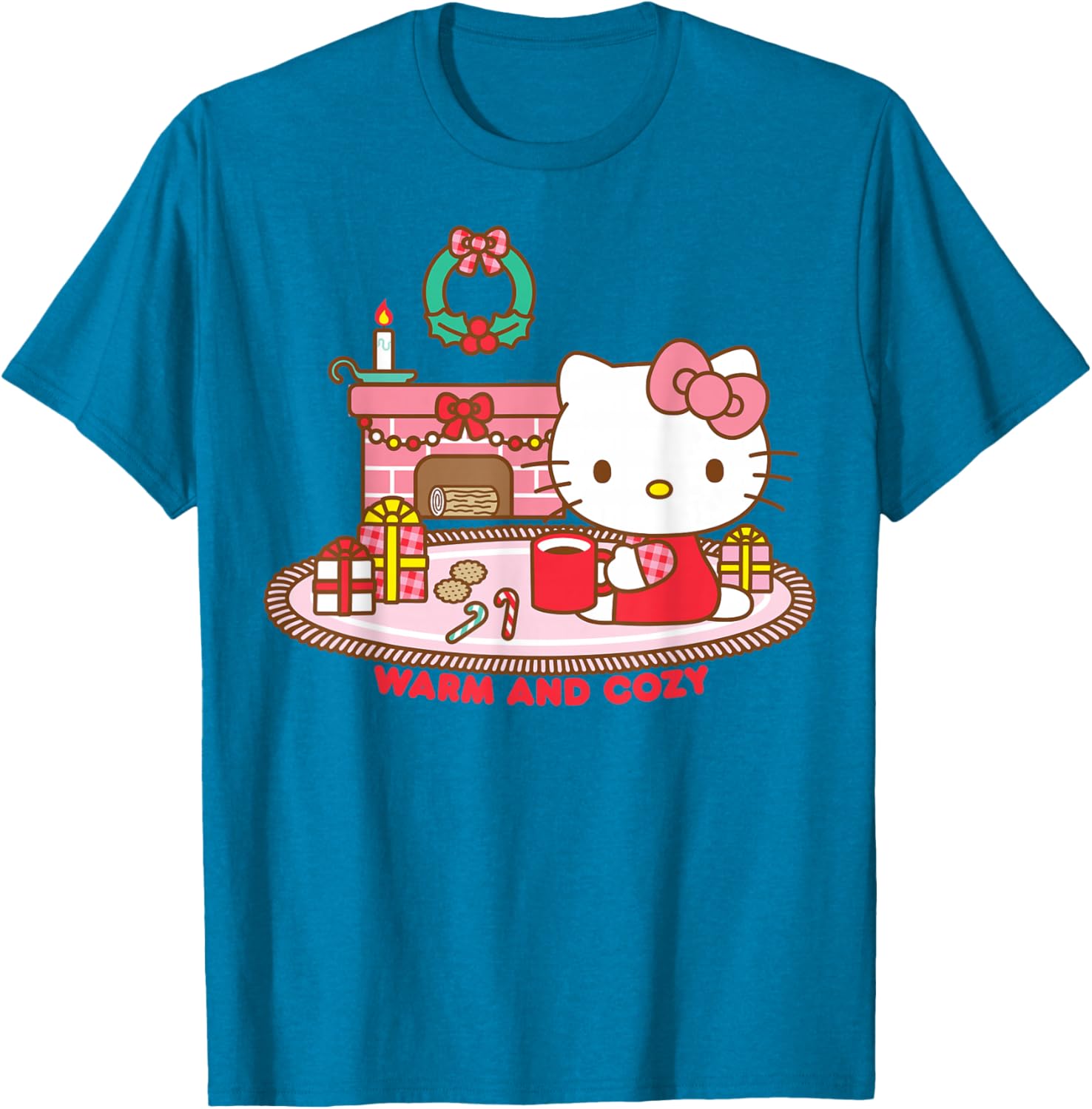 Hello Kitty Cozy Christmas T-Shirt Perfect for Festive Cheer and Comfort - 13