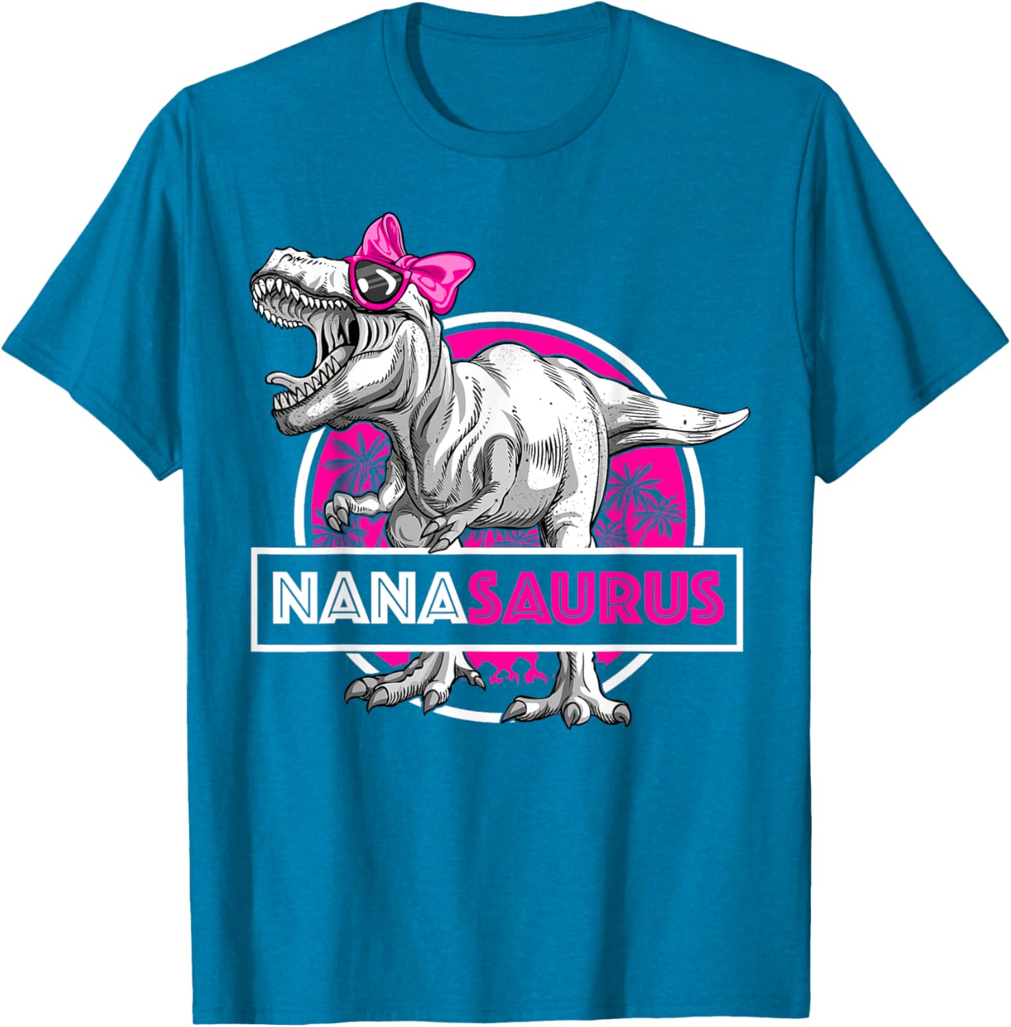 Funny Nanasaurus T-Rex Matching Dinosaur T-Shirt for Grandma and Kids - 6