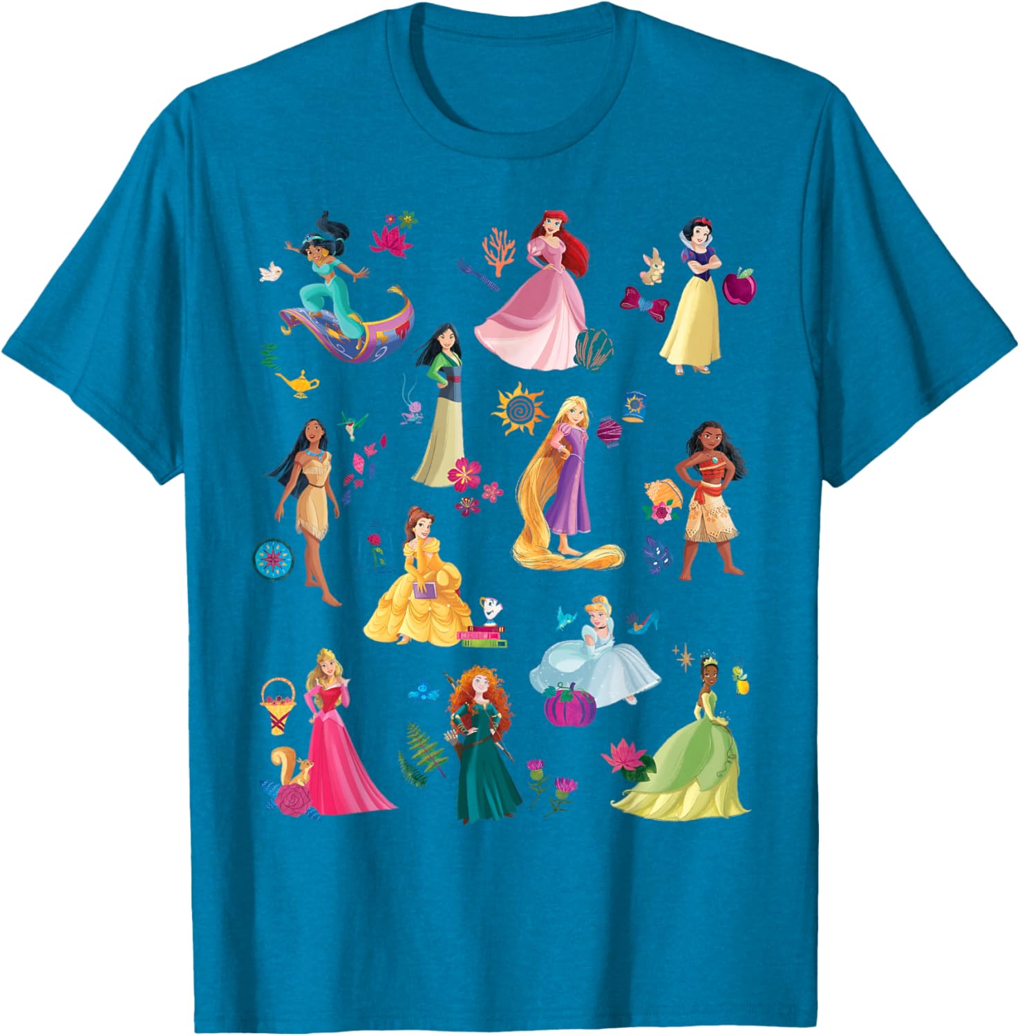 Disney Princess Magical Print T-Shirt for Kids Fun and Fashionable Wear - 22