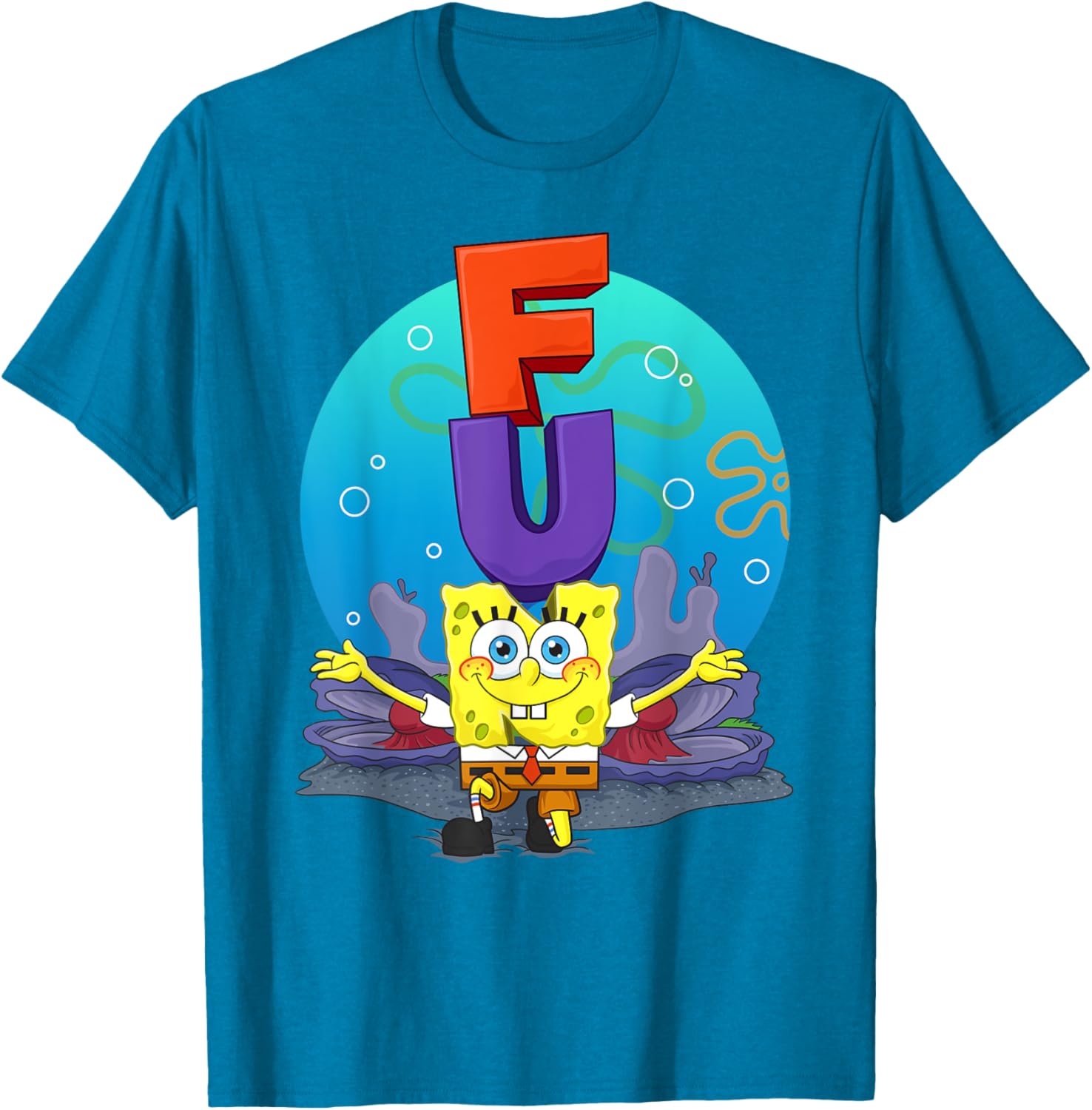 Mademark SpongeBob The F.U.N Song T-Shirt Fun Apparel for Fans - 20