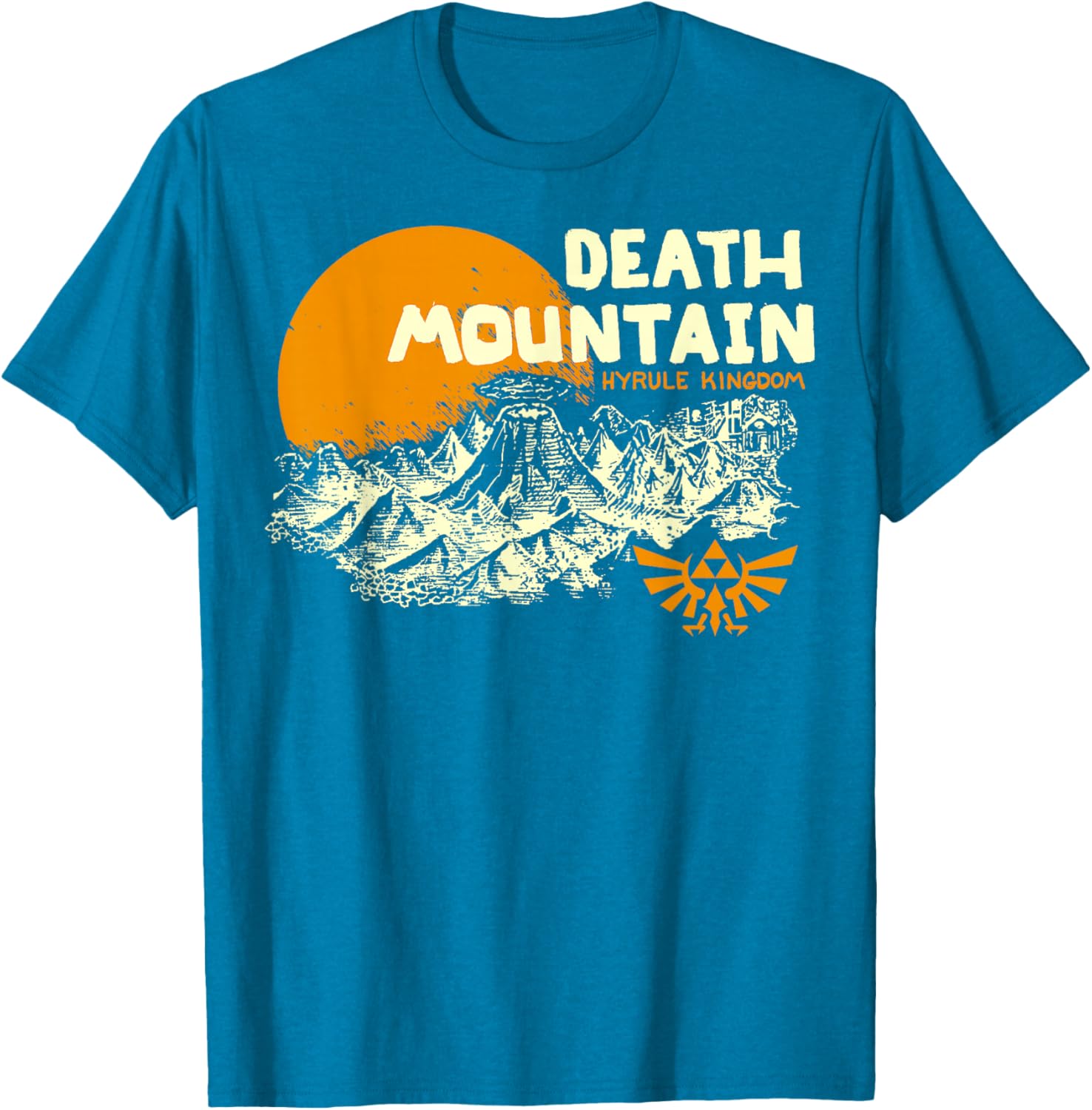 Nintendo Legend of Zelda Hyrule Death Mountain Graphic T-Shirt for Fans - 1
