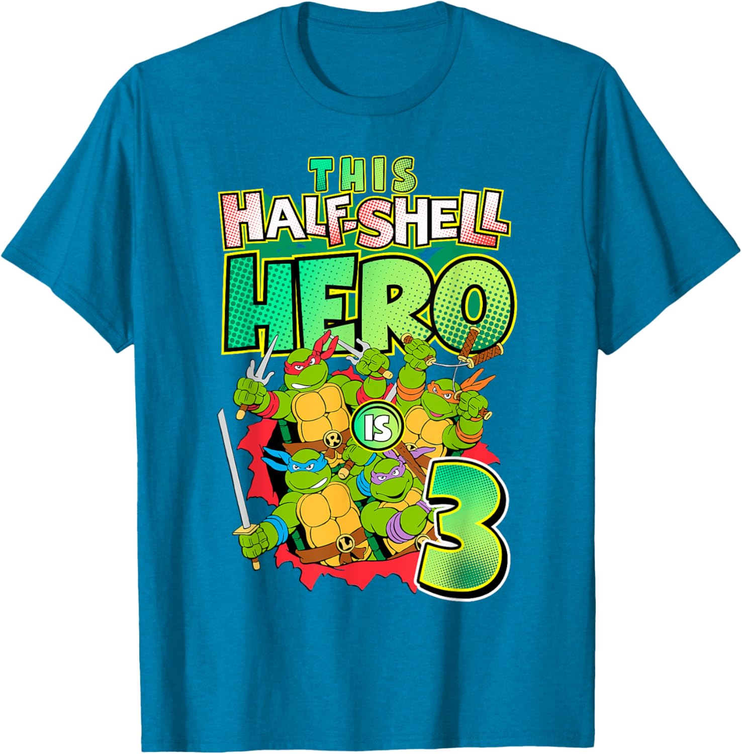 Mademark Teenage Mutant Ninja Turtles This Half Shell Hero T-Shirt - 13
