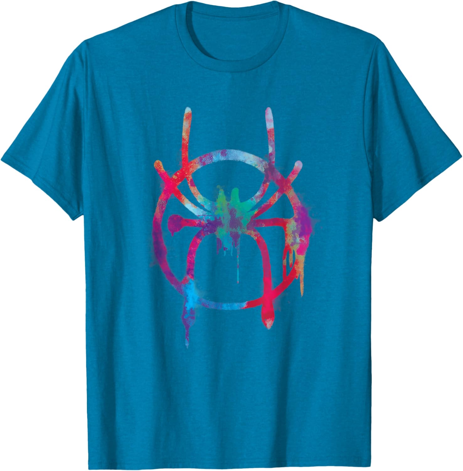 Marvel Spider-Man Into the Spider-Verse Rainbow Icon T-Shirt for Fans - 9