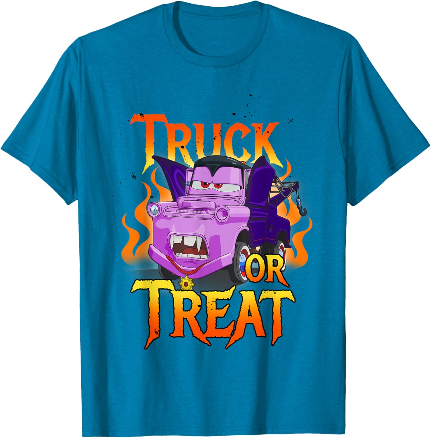 Disney Pixar Cars Halloween Vampire Truck Or Treat T-Shirt for Kids - 7