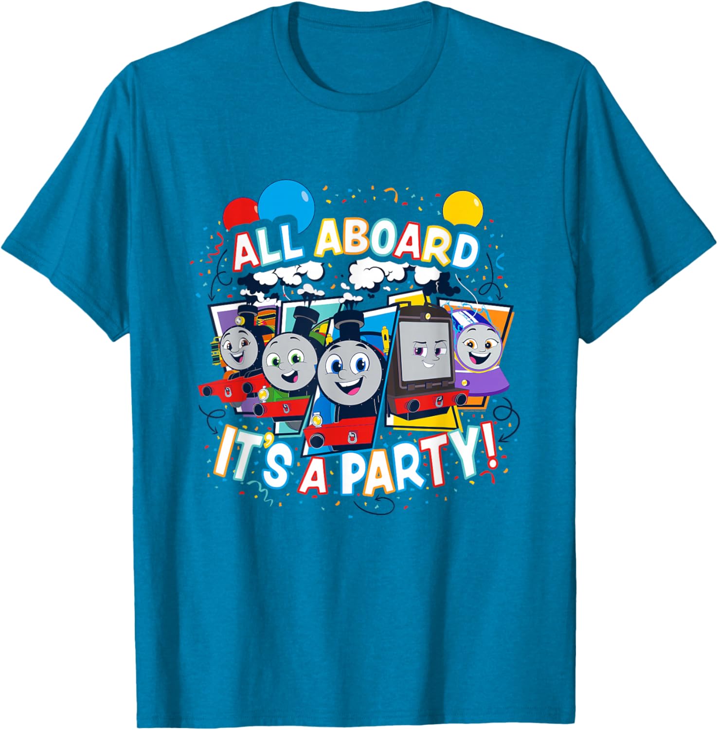 Thomas & Friends All Aboard It's a Party T-Shirt for Kids Fun Fashion - 15