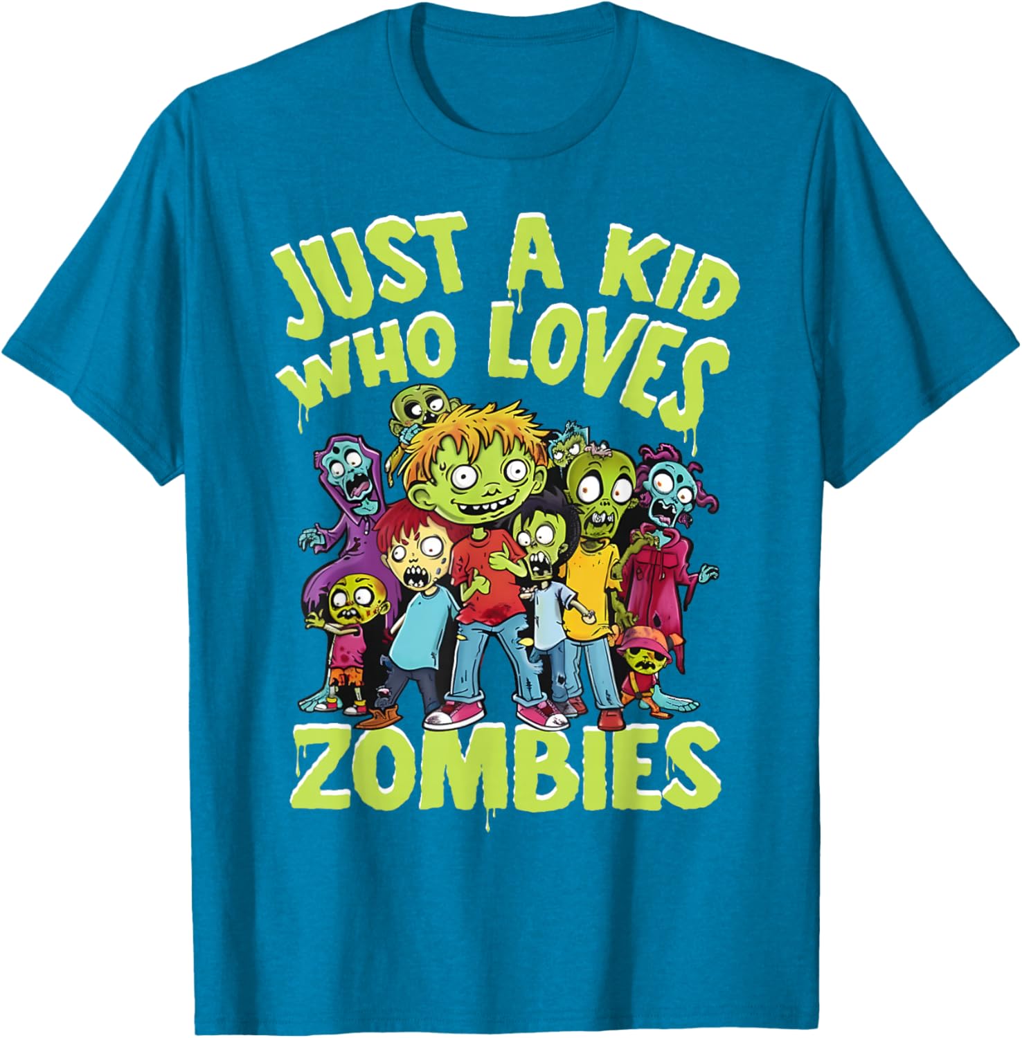 Funny Zombie Love Kids T-Shirt Perfect for Halloween Fun - 1