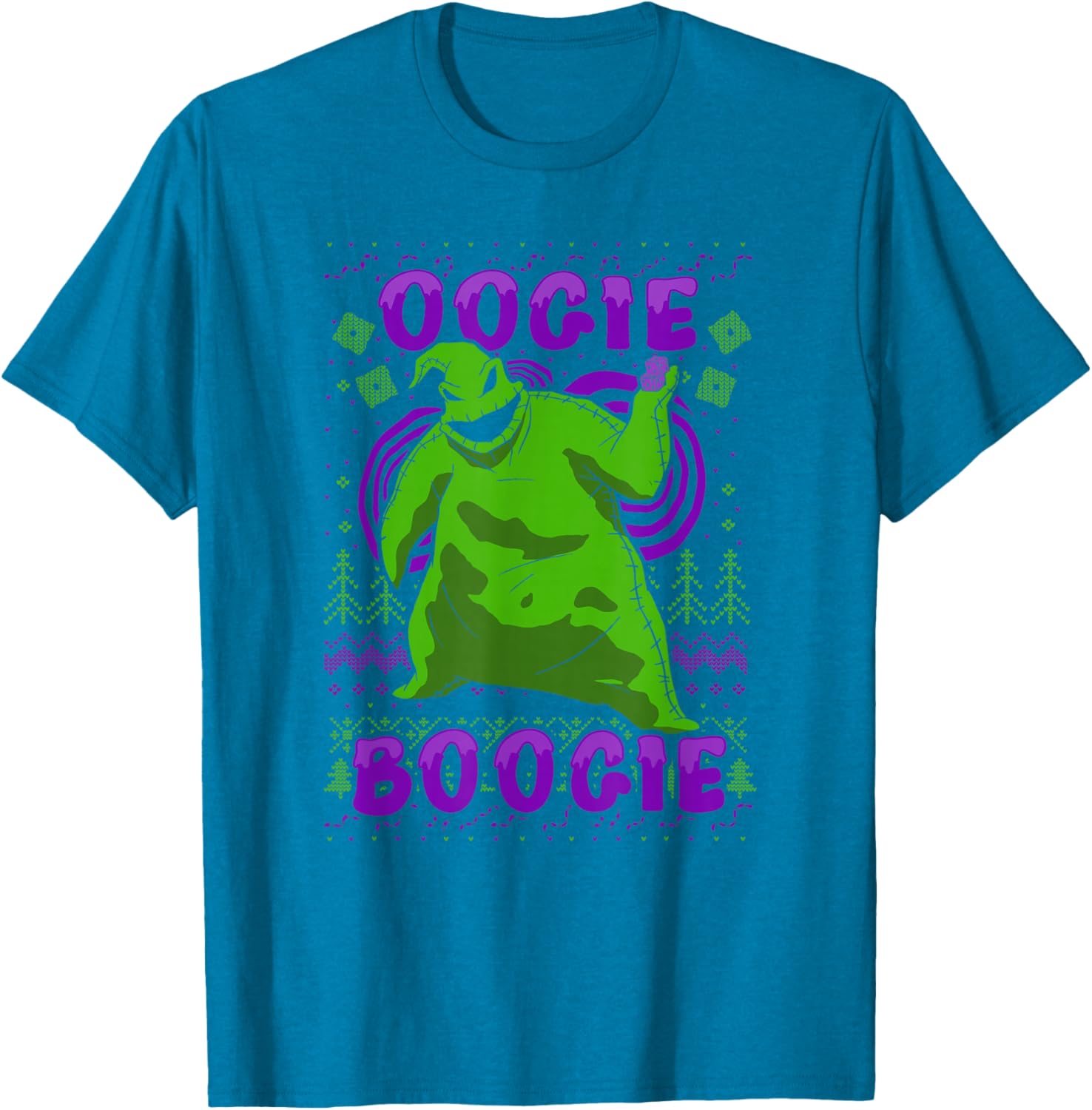 Disney Nightmare Before Christmas Oogie Boogie Ugly Sweater T-Shirt - 4