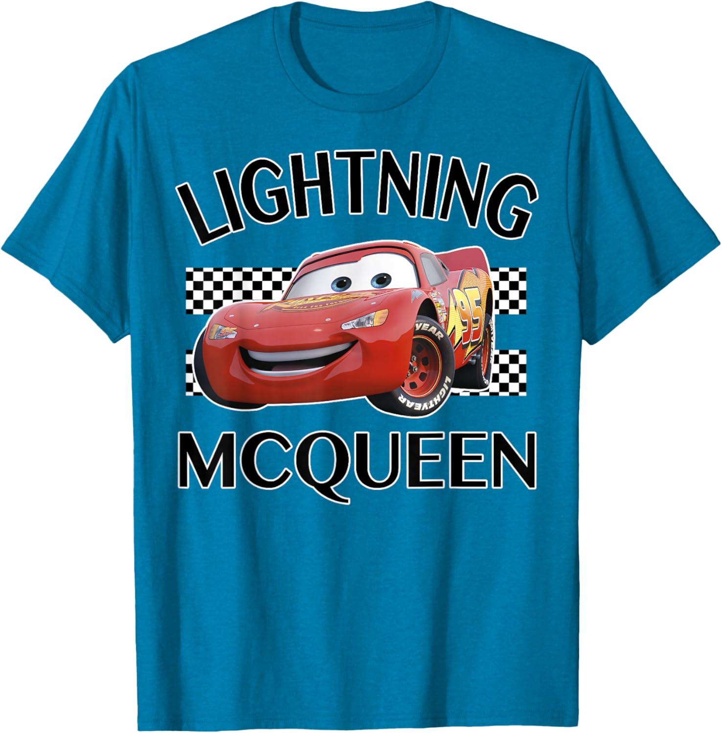 Disney Pixar Cars Lightning McQueen Finish Line Graphic T-Shirt for Kids - 11