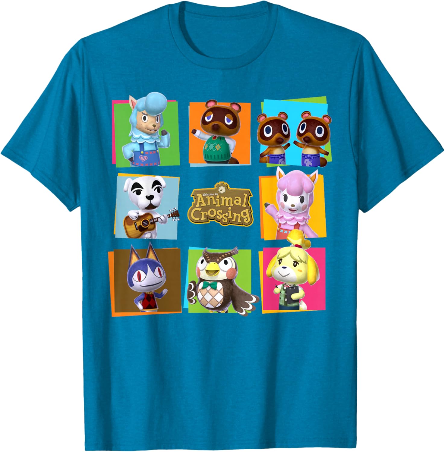 Animal Crossing Group Shot Panels T-Shirt for Fun and Stylish Looks - 6