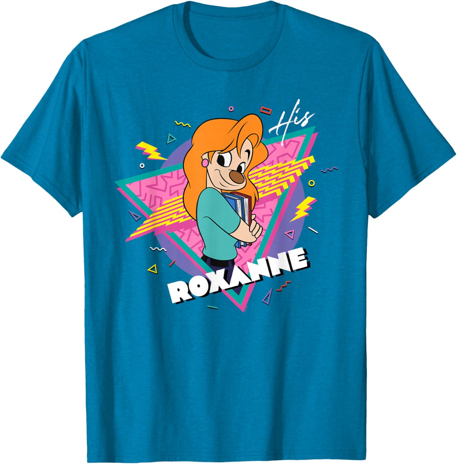 Disney A Goofy Movie Retro 90s Couples Matching His Roxanne T-Shirt - 6