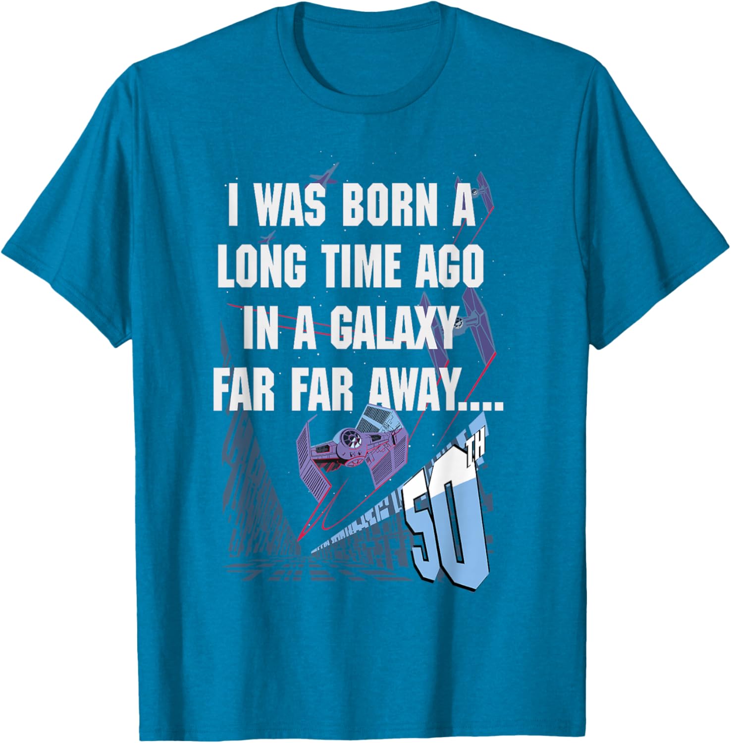 Star Wars 50th Birthday T-Shirt I Was Born A Long Time Ago Fun Gift - 8