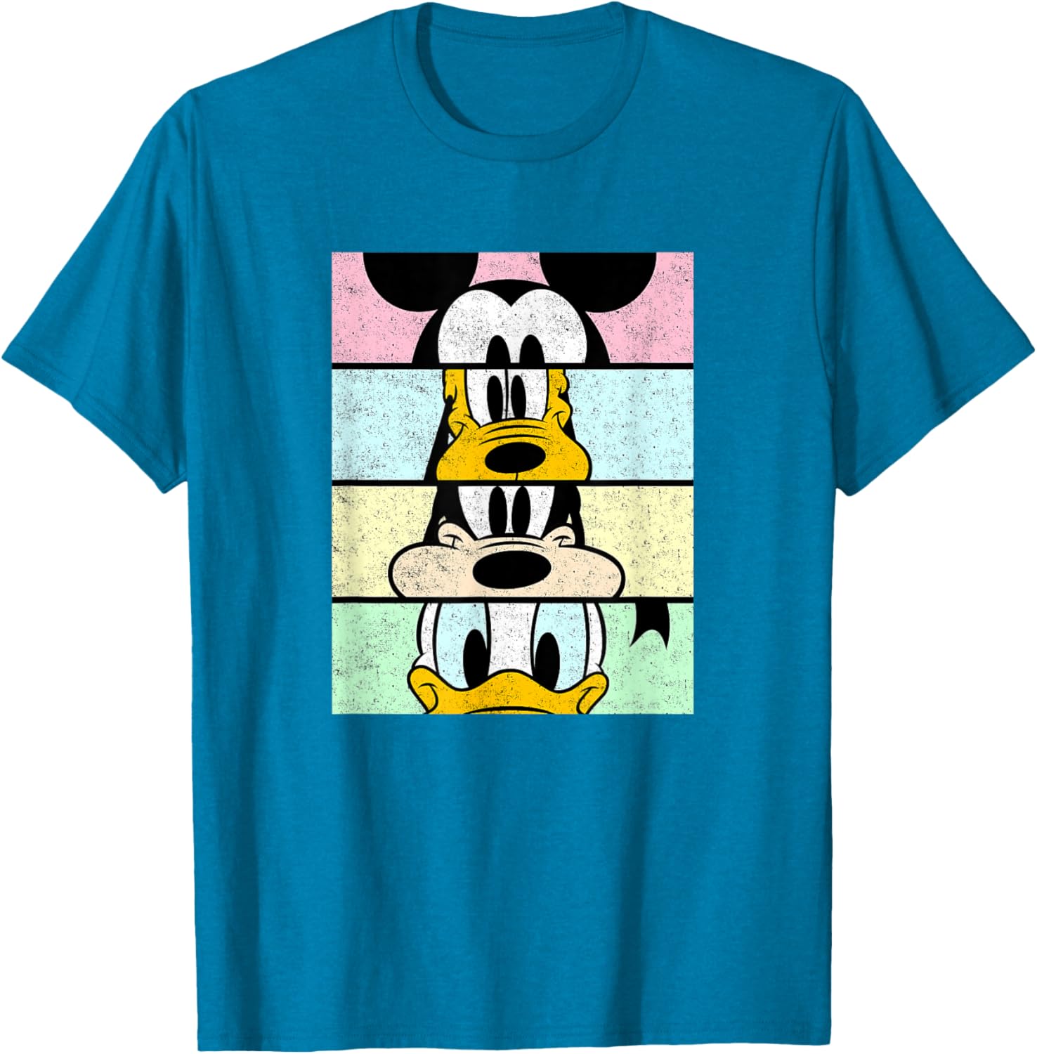 Disney Mickey And Friends Distressed Comic Panels T-Shirt for Fun Fans - 8