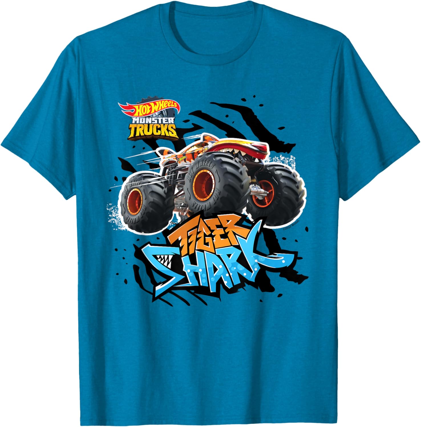 Hot Wheels Tiger Shark Orange T-Shirt for Kids Fun and Stylish Apparel - 3