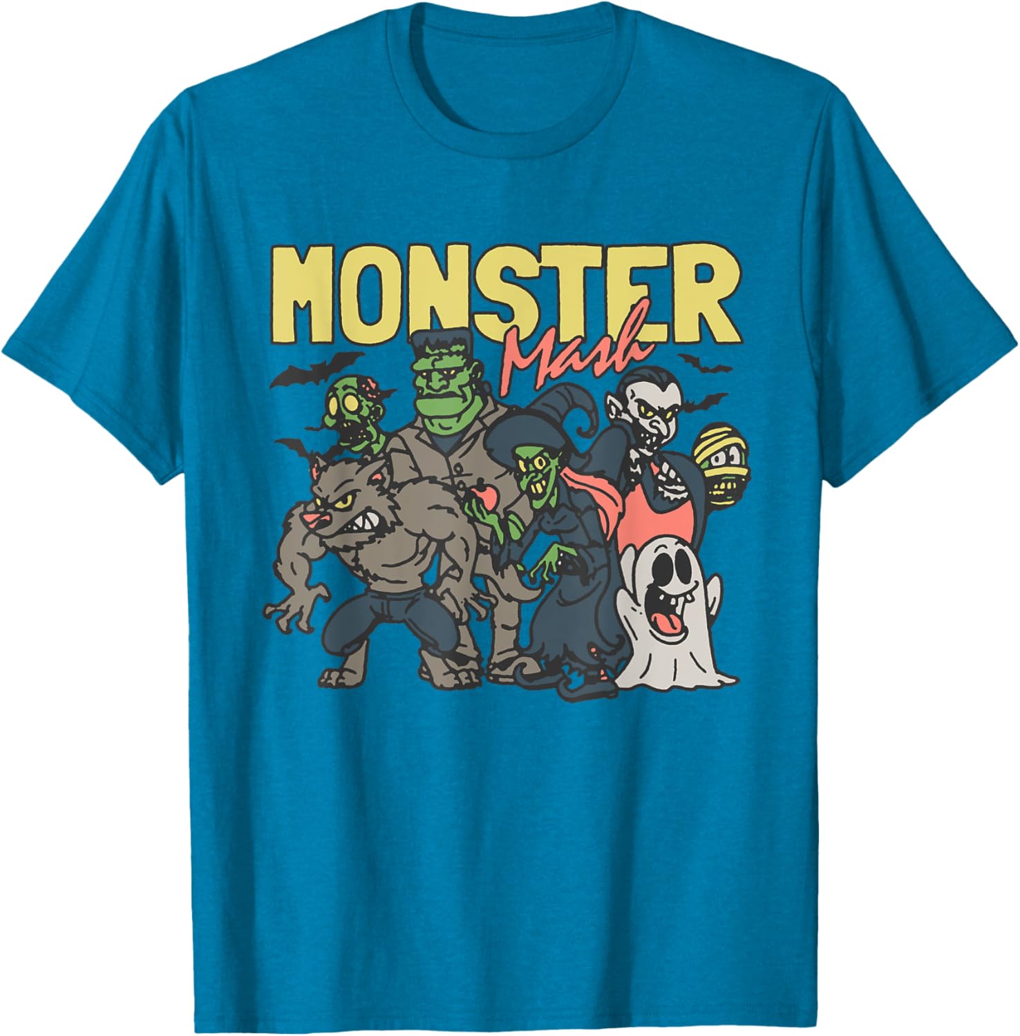 Monster Mash Halloween T-Shirt Fun Costume Characters for Parties - 17