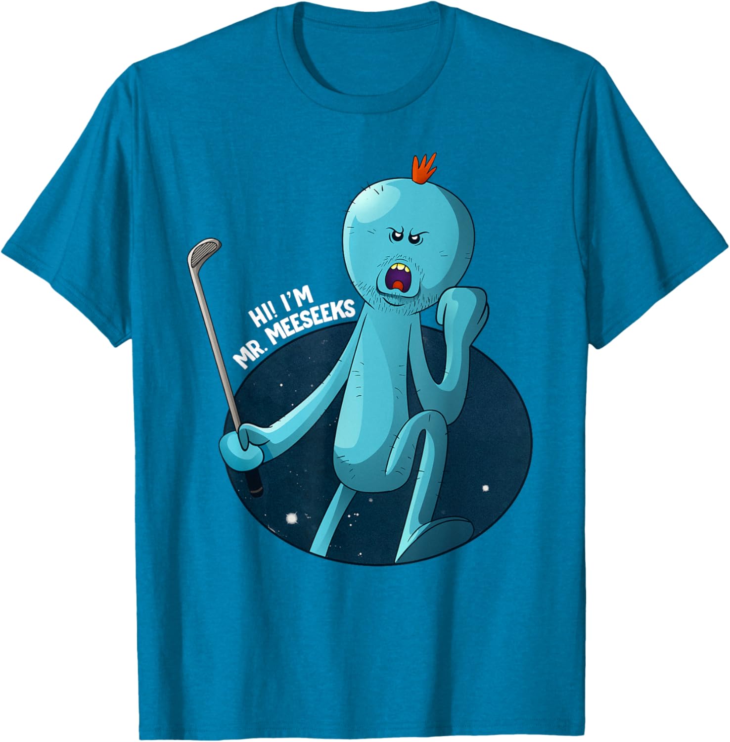 Mademark Rick and Morty Stressed Meeseeks T-Shirt Fun Graphic Tee - 6