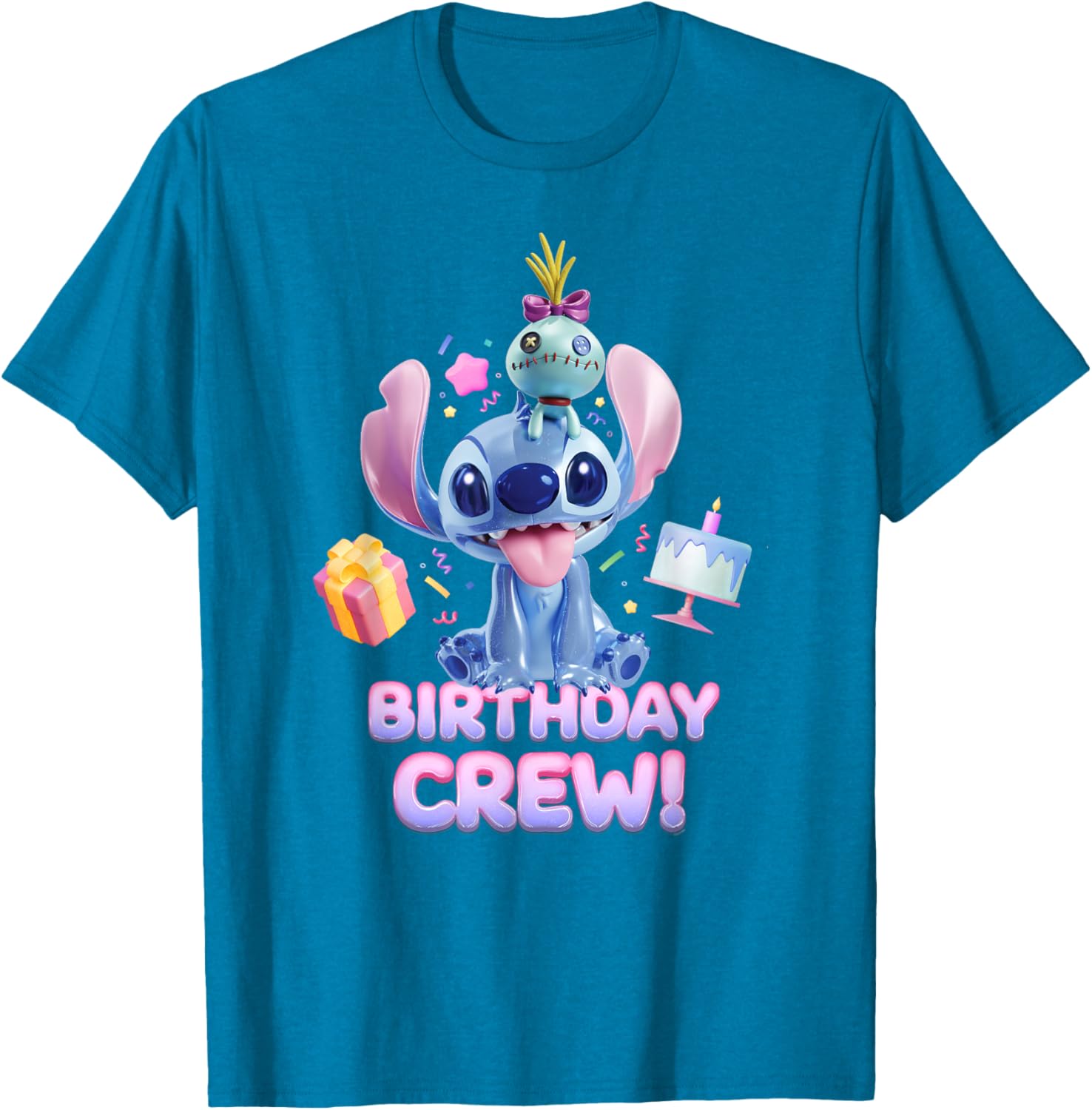 Disney Lilo & Stitch Big Shiny Birthday Crew T-Shirt for Fun Celebrations - 13