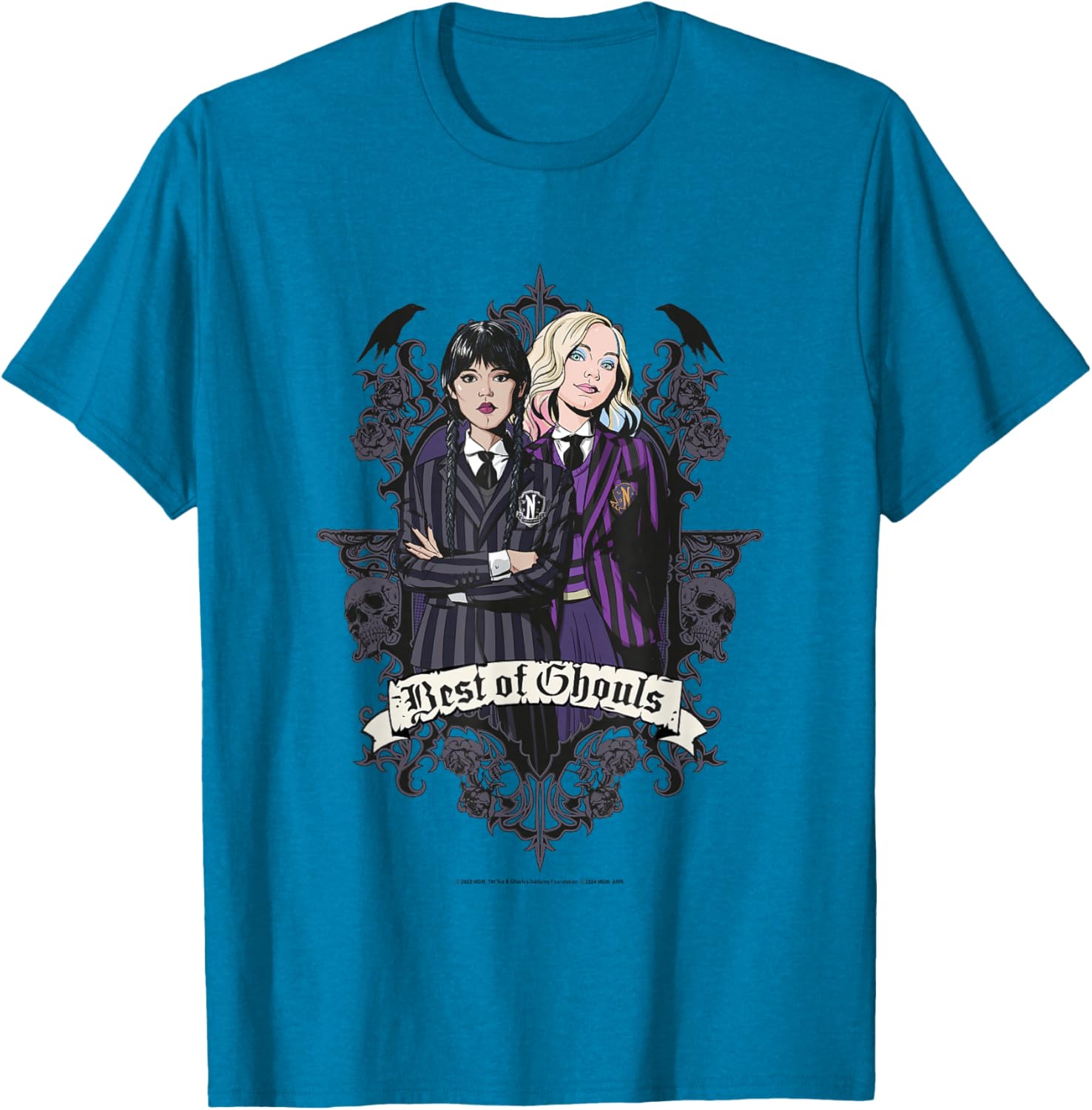 Ghouls Wednesday and Enid T-Shirt for Fans of Wednesday Series - 10