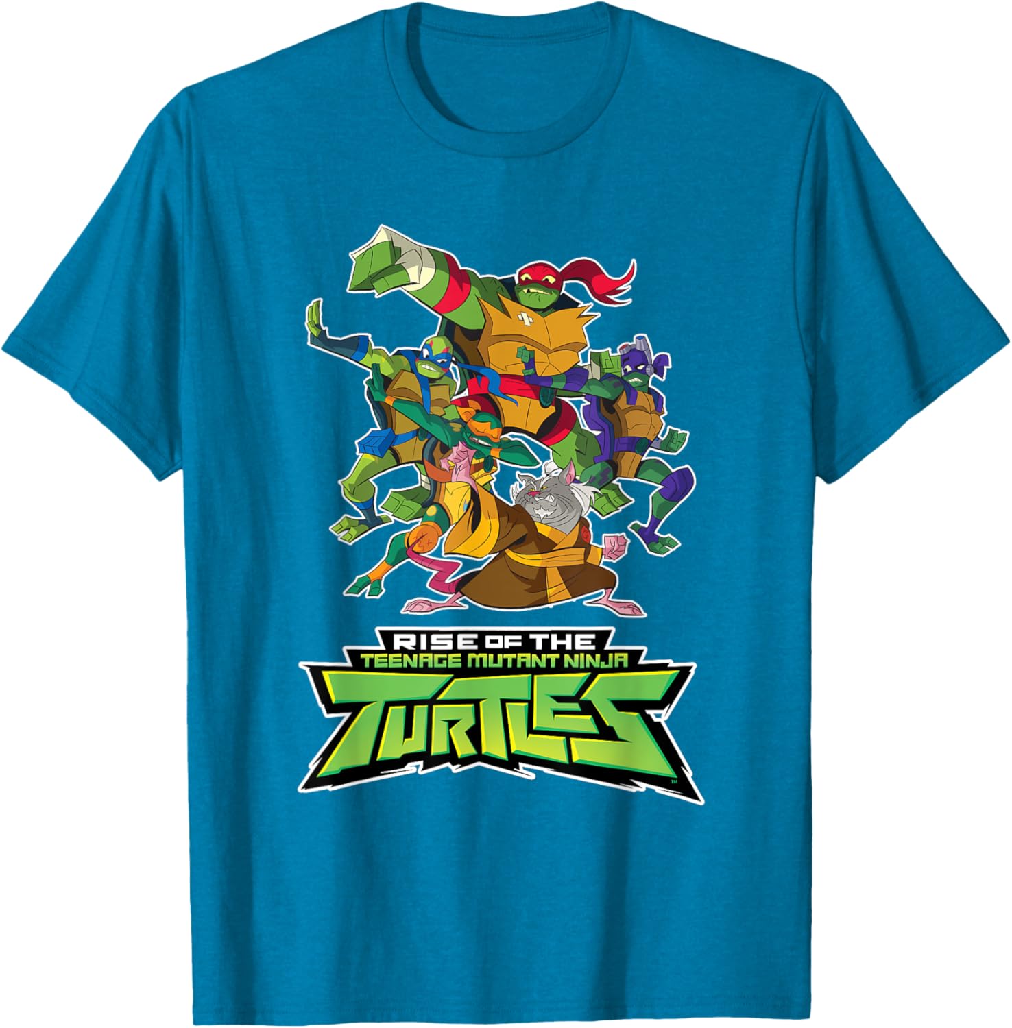 Mademark Teenage Mutant Ninja Turtles Rise T-Shirt with Splinter Design - 5