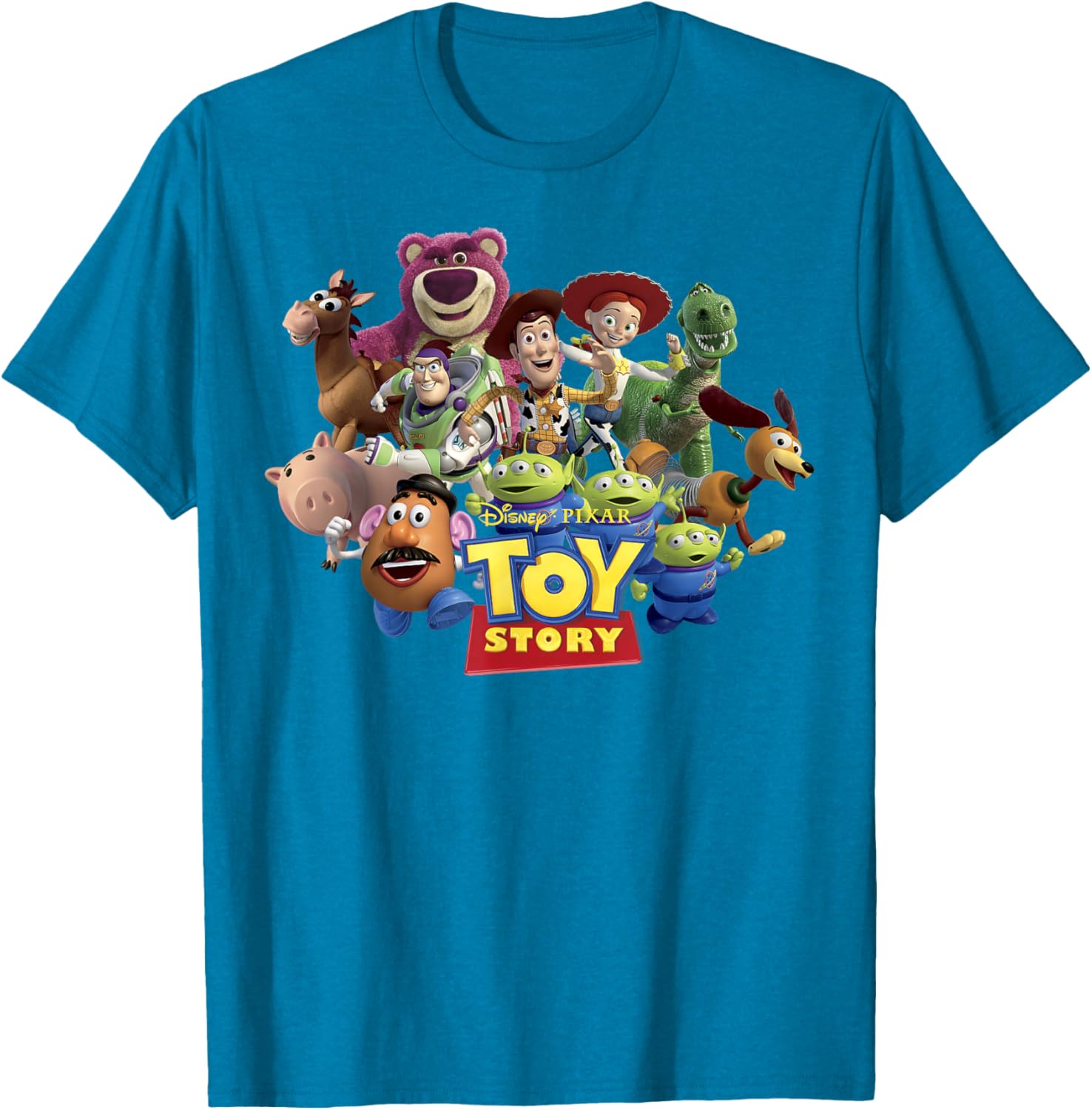 Disney Pixar Toy Story Buzz Woody Jessie Running T-Shirt for Kids - 2