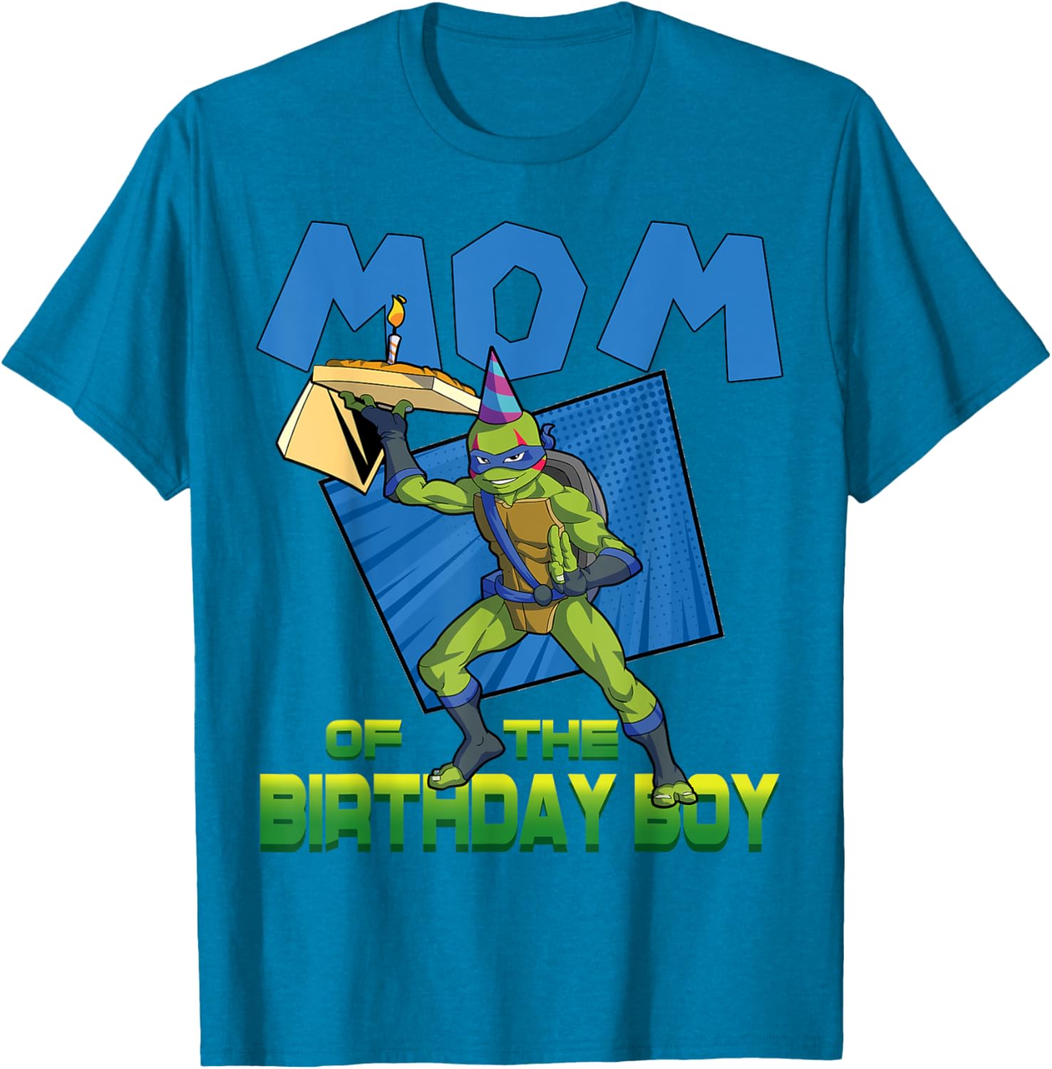 Mademark TMNT Leo Mommy of the Birthday Boy Pizza Party T-Shirt - 25