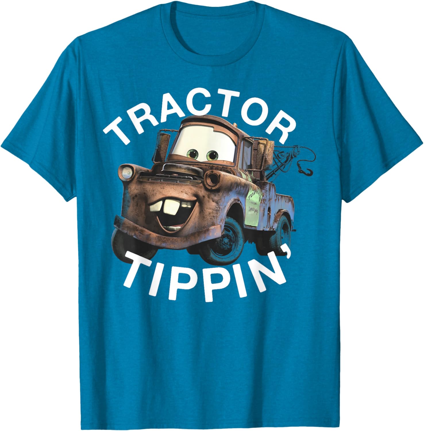 Disney Pixar Cars Mater Tractor Tippin Vintage Logo T-Shirt for Fans - 2