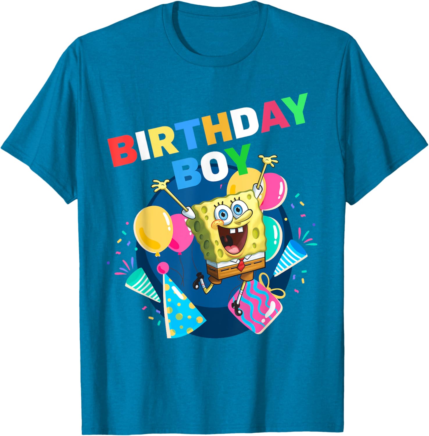 Mademark SpongeBob SquarePants Birthday Boy Celebration T-Shirt for Kids - 6
