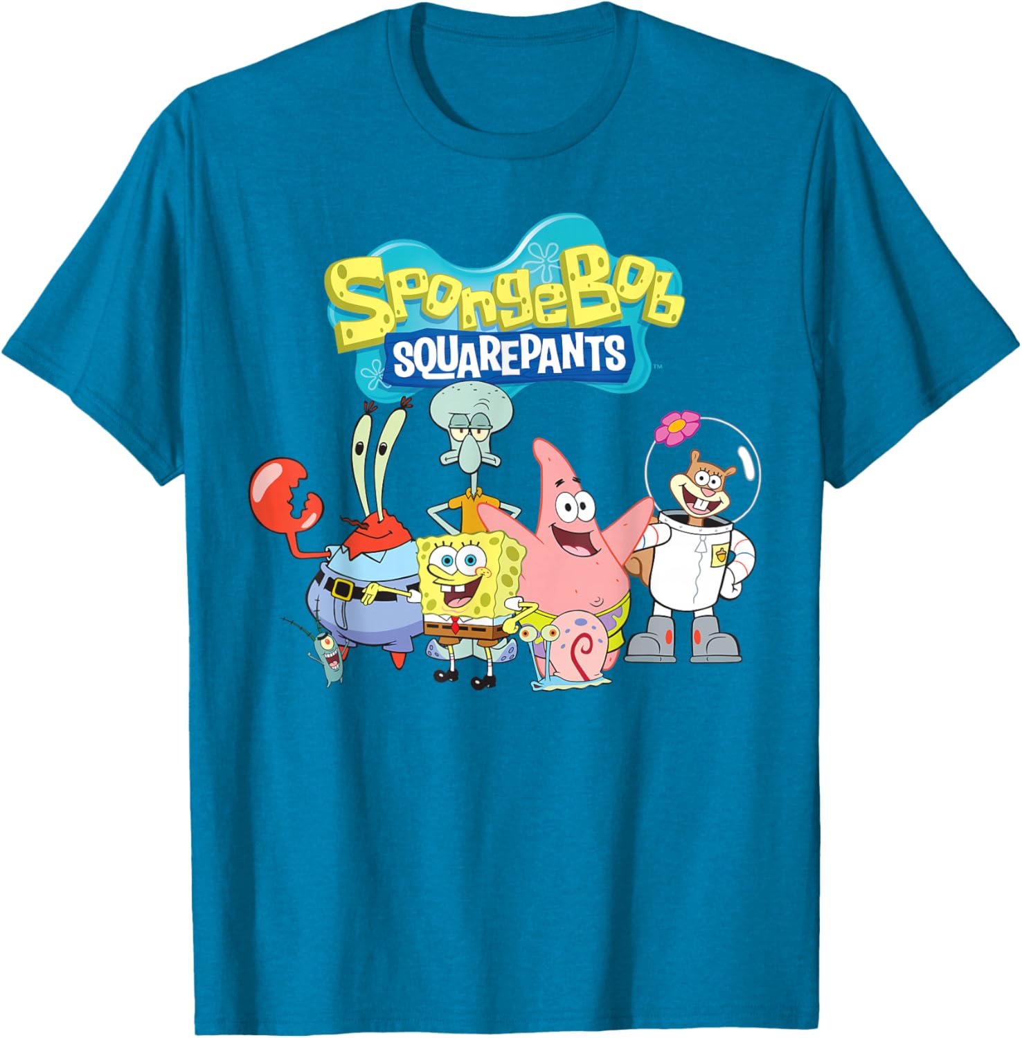 SpongeBob SquarePants Friends T-Shirt for Fun Loving Fans - 3