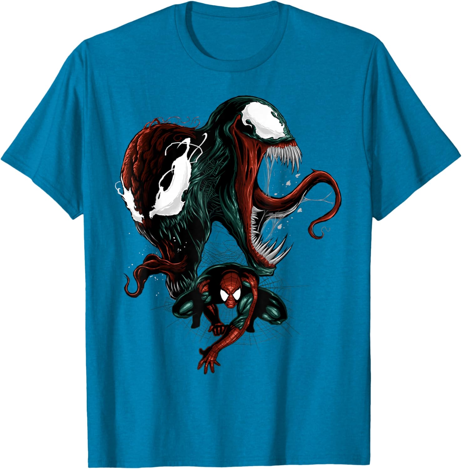 Marvel Spider-Man Venom and Carnage Split Portrait Graphic T-Shirt - 7