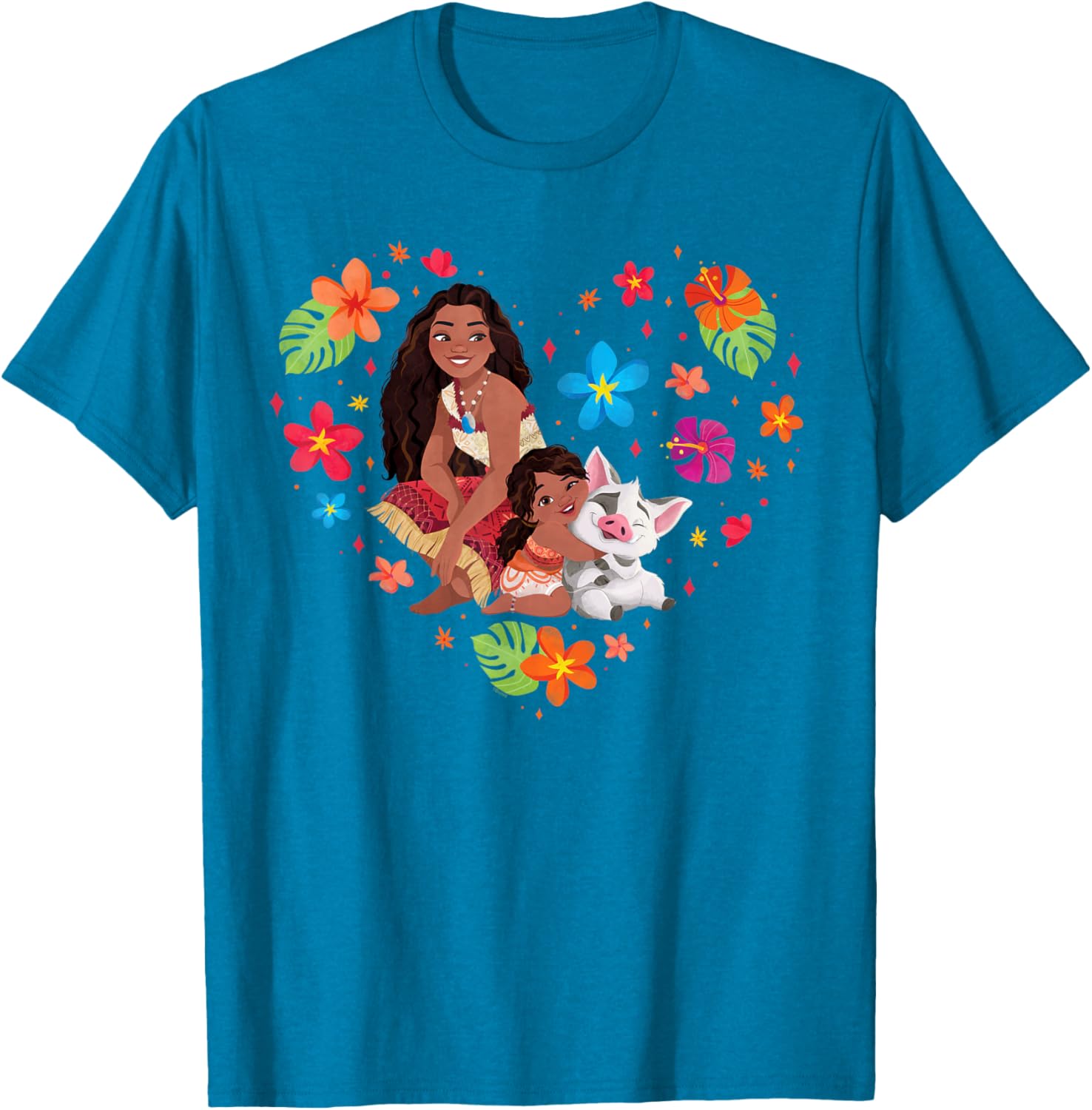 Disney Moana Tropical Heart Sisters T-Shirt with Moana Simea and Pua - 20