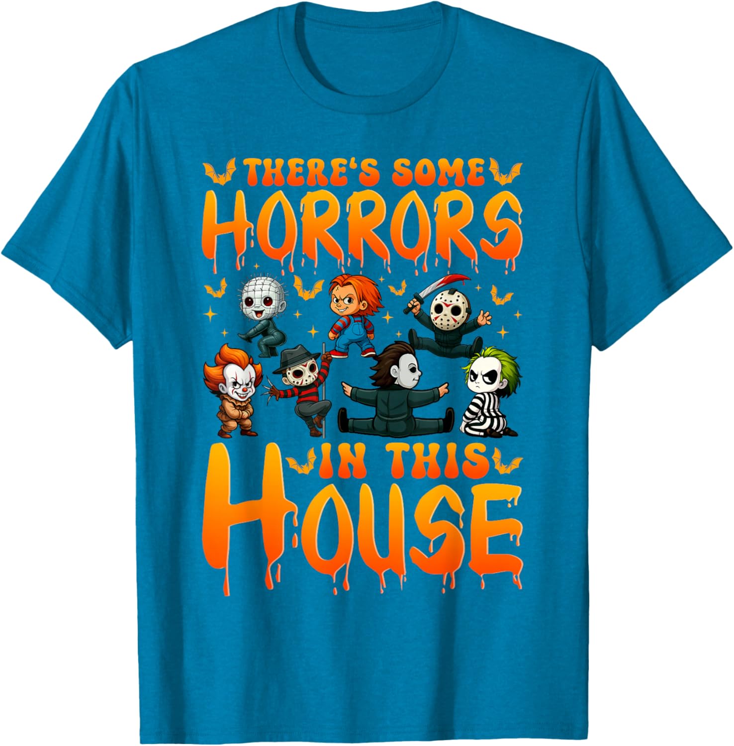 Funny Horror Characters T-Shirt for Spooky Style Lovers - 1